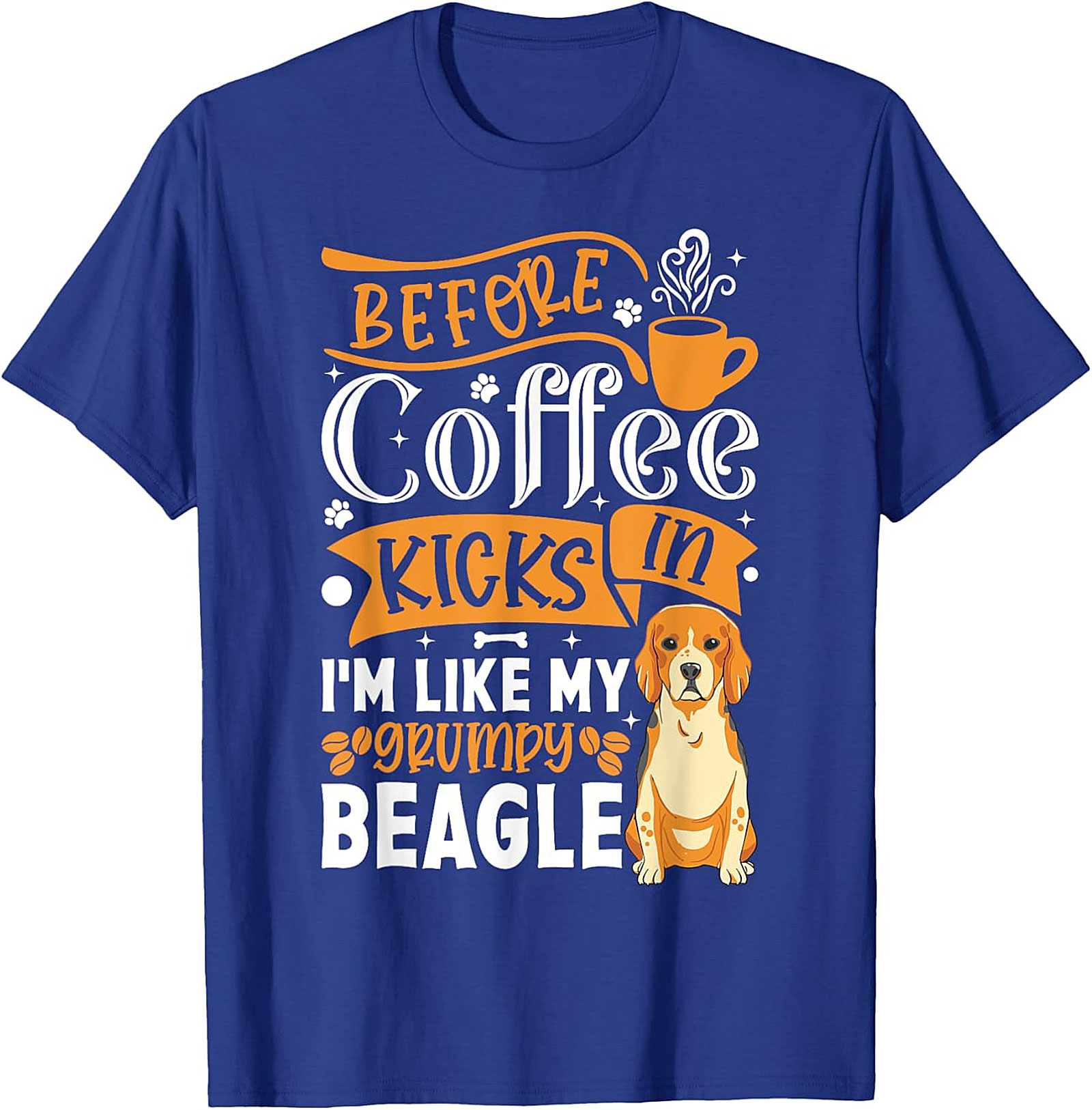 Grumpy Beagle Coffee T-shirt | Funny Dog Lover Unisex Tee