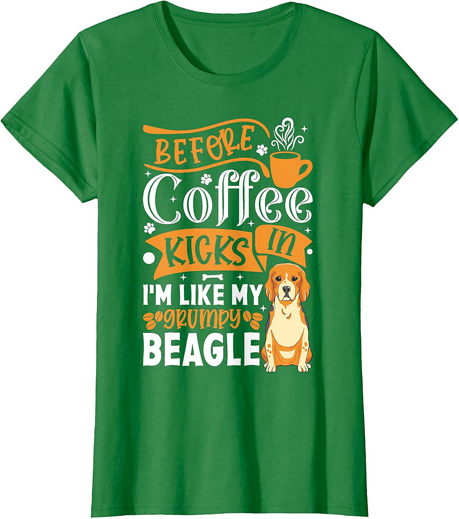 Grumpy Beagle Coffee T-shirt | Funny Dog Lover Unisex Tee