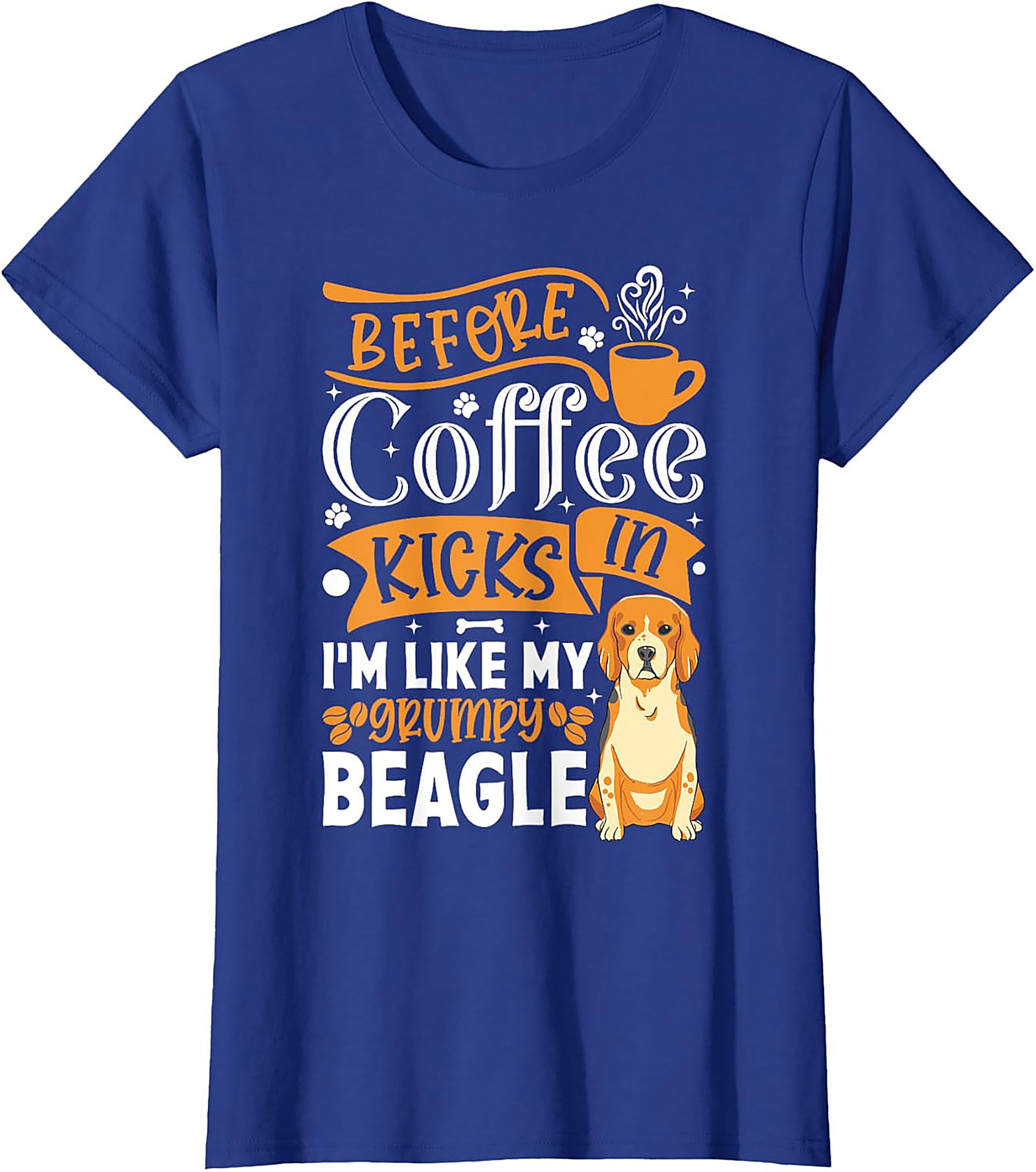 Grumpy Beagle Coffee T-shirt | Funny Dog Lover Unisex Tee