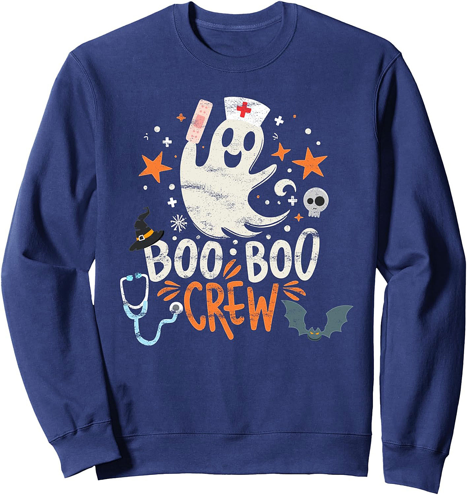 Boo Boo Crew Nurse Halloween Pullover Sweatshirt Gift