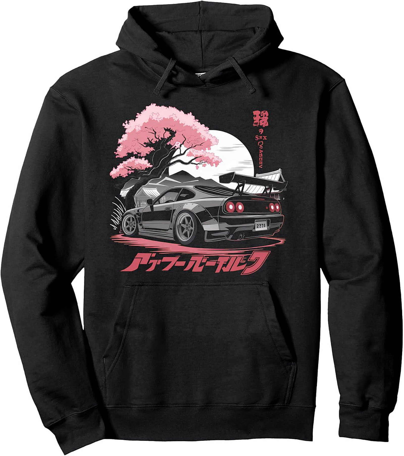 JDM Graphic Hoodie Midnight Racer Pullover Cozy Fit