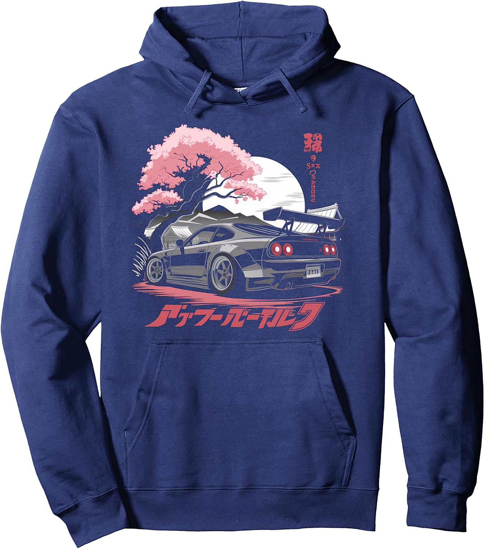 JDM Graphic Hoodie Midnight Racer Pullover Cozy Fit