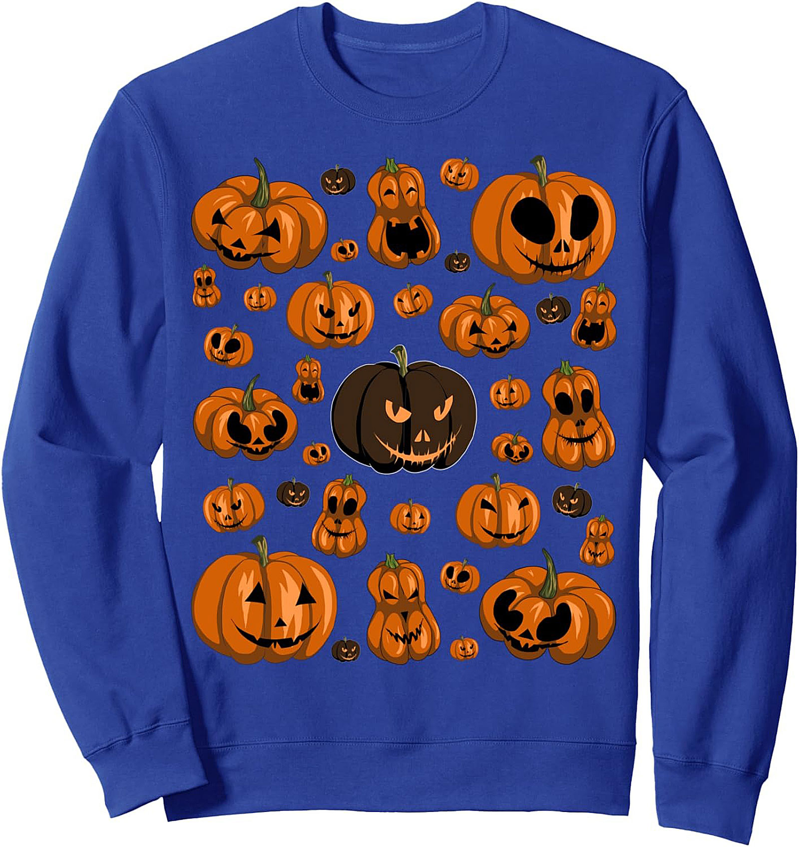 Cozy Halloween Pumpkin Crewneck Sweatshirt | Pullover Gift
