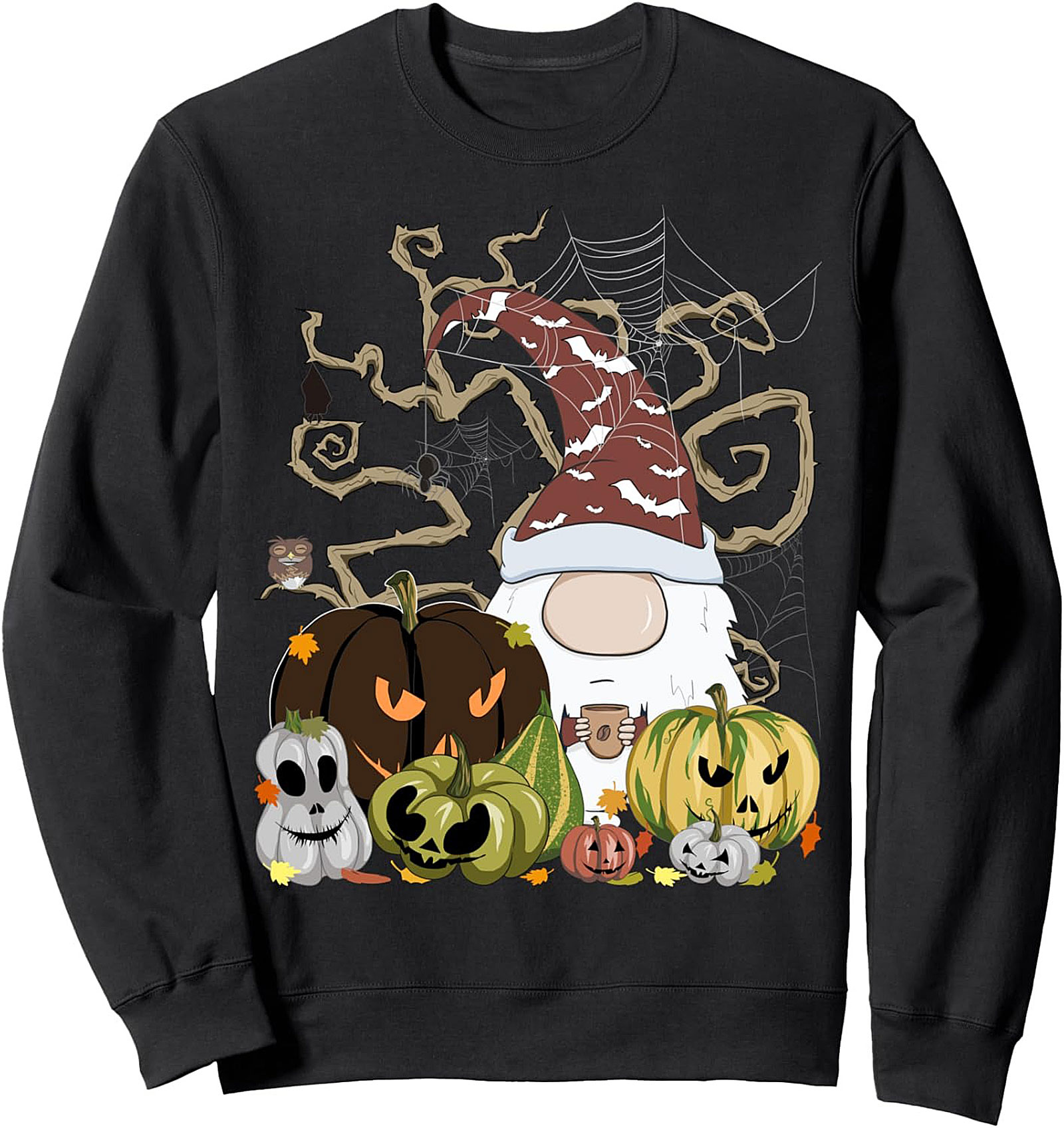 Cozy Halloween Gnome Sweatshirt | Unisex Pullover Crewneck
