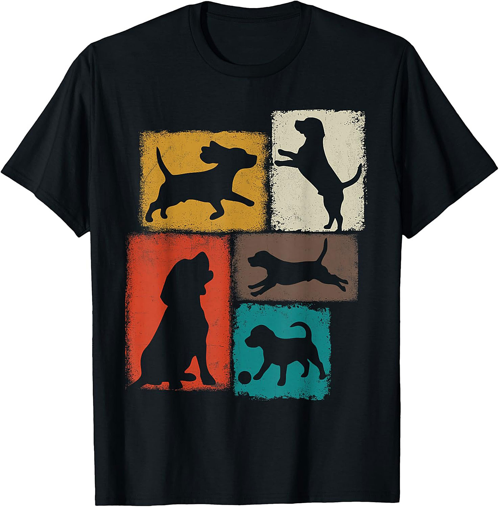 Vintage Dog Lover Graphic Tee | Retro Dog Silhouette Unisex Shirt