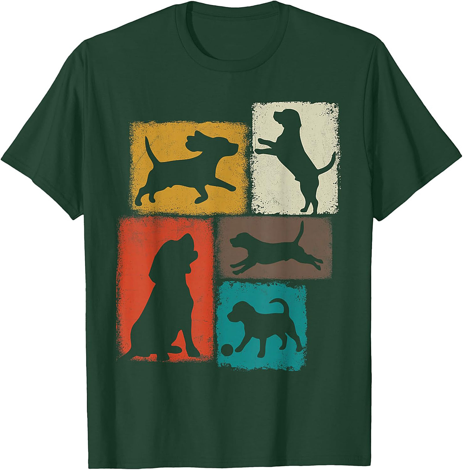 Vintage Dog Lover Graphic Tee | Retro Dog Silhouette Unisex Shirt