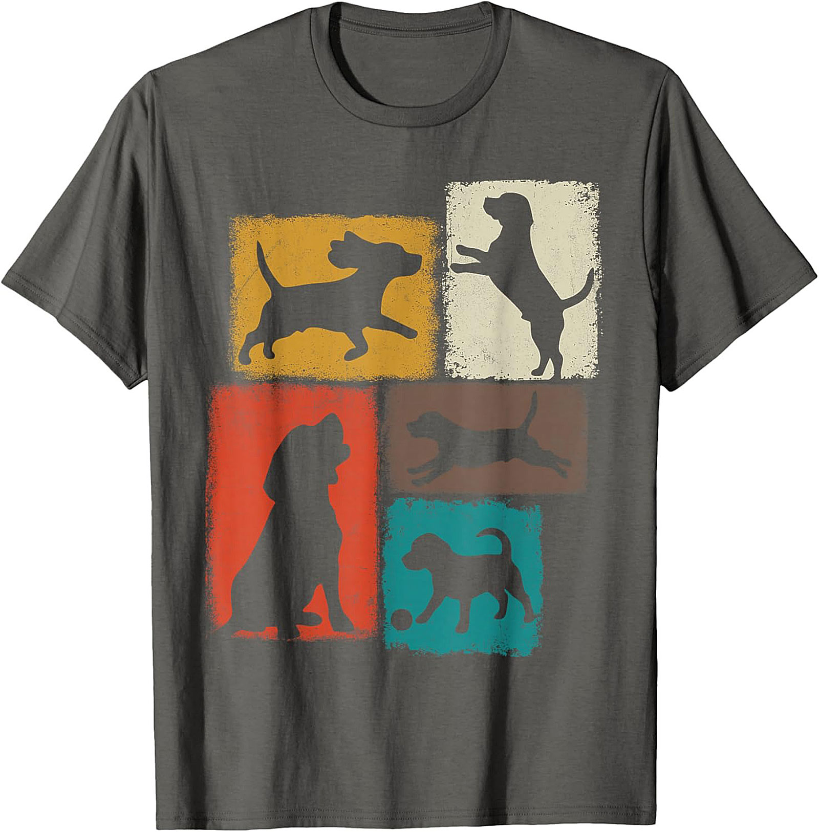 Vintage Dog Lover Graphic Tee | Retro Dog Silhouette Unisex Shirt