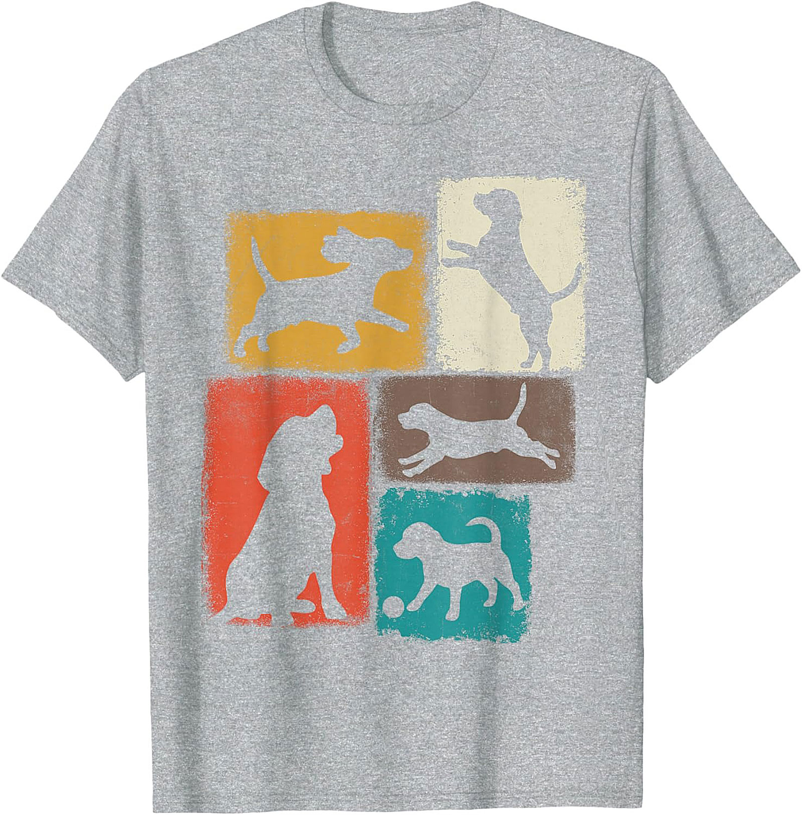 Vintage Dog Lover Graphic Tee | Retro Dog Silhouette Unisex Shirt