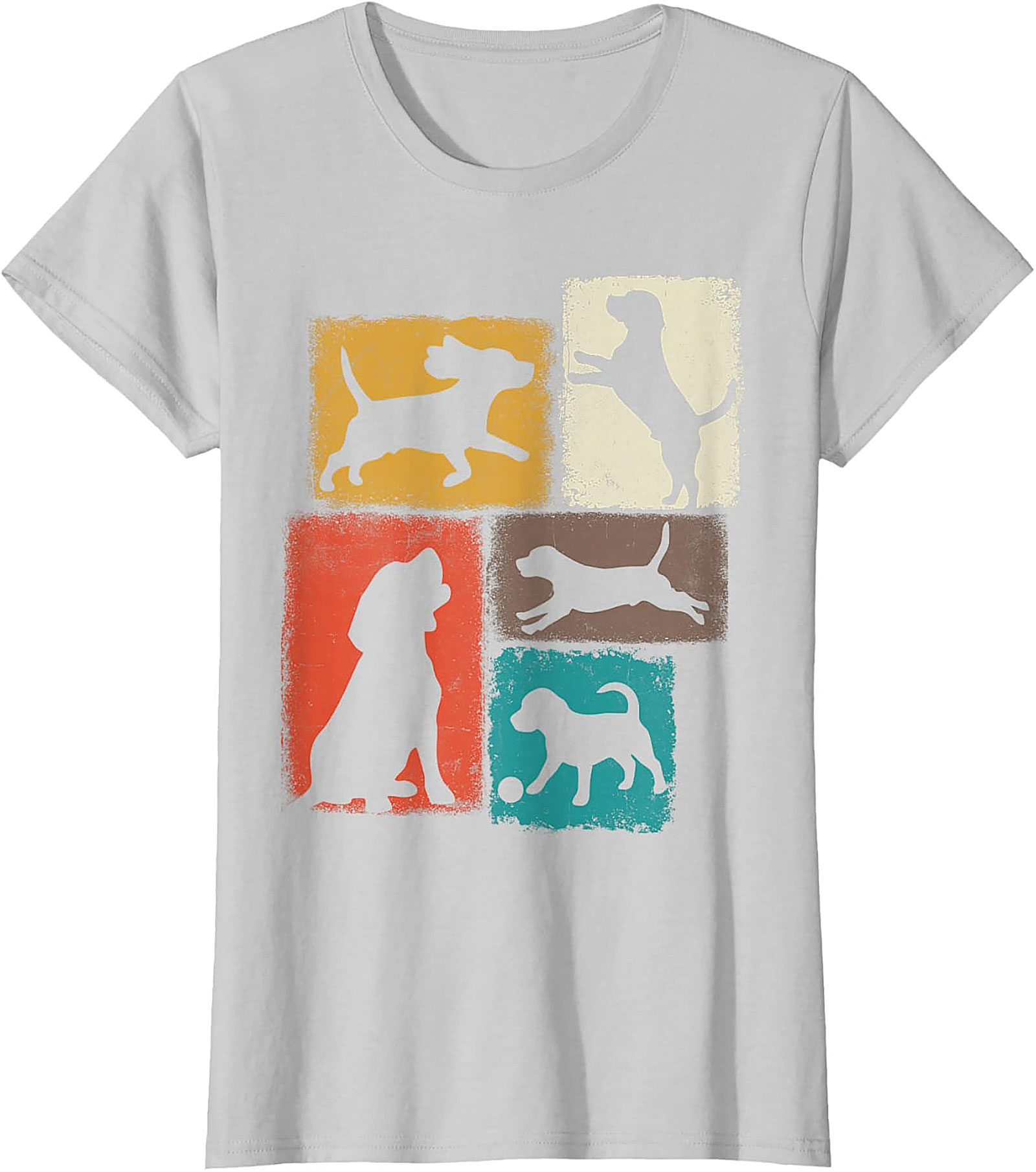 Vintage Dog Lover Graphic Tee | Retro Dog Silhouette Unisex Shirt