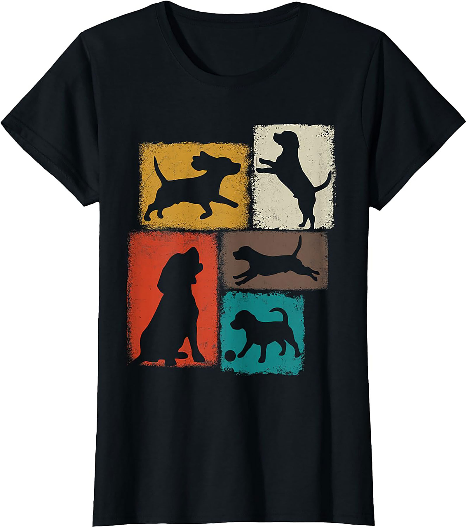 Vintage Dog Lover Graphic Tee | Retro Dog Silhouette Unisex Shirt