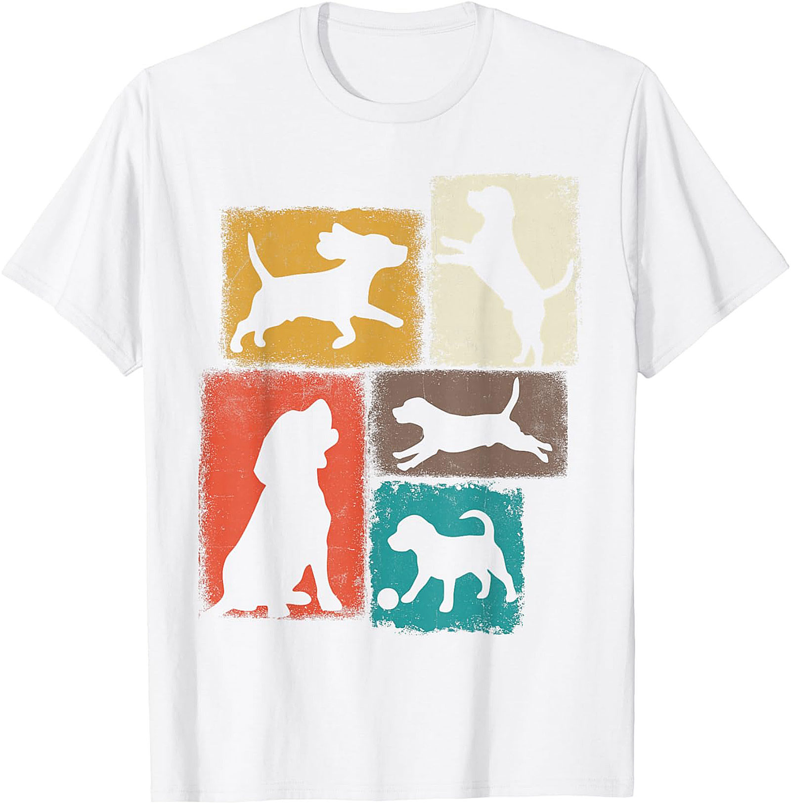 Vintage Dog Lover Graphic Tee | Retro Dog Silhouette Unisex Shirt