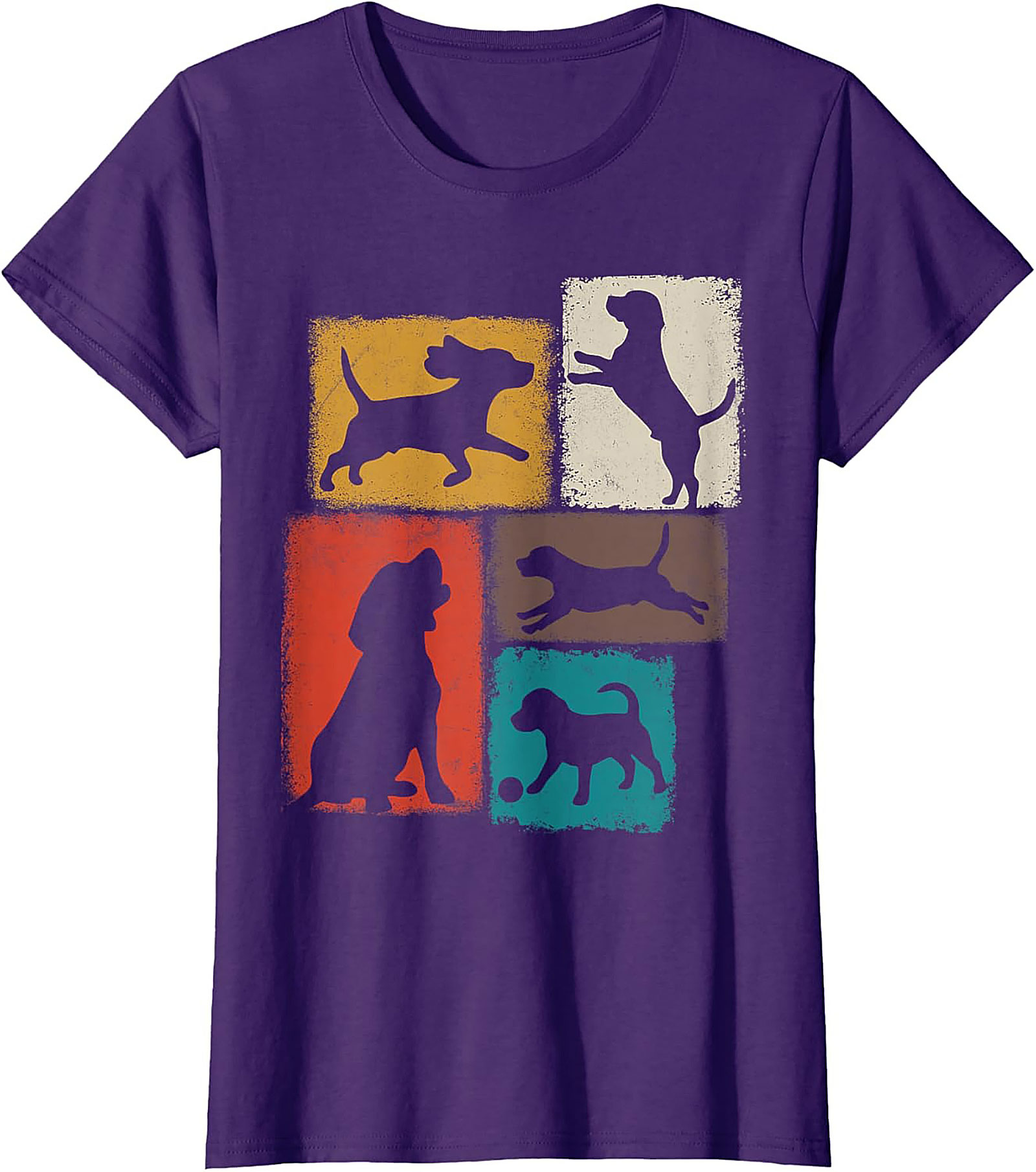 Vintage Dog Lover Graphic Tee | Retro Dog Silhouette Unisex Shirt