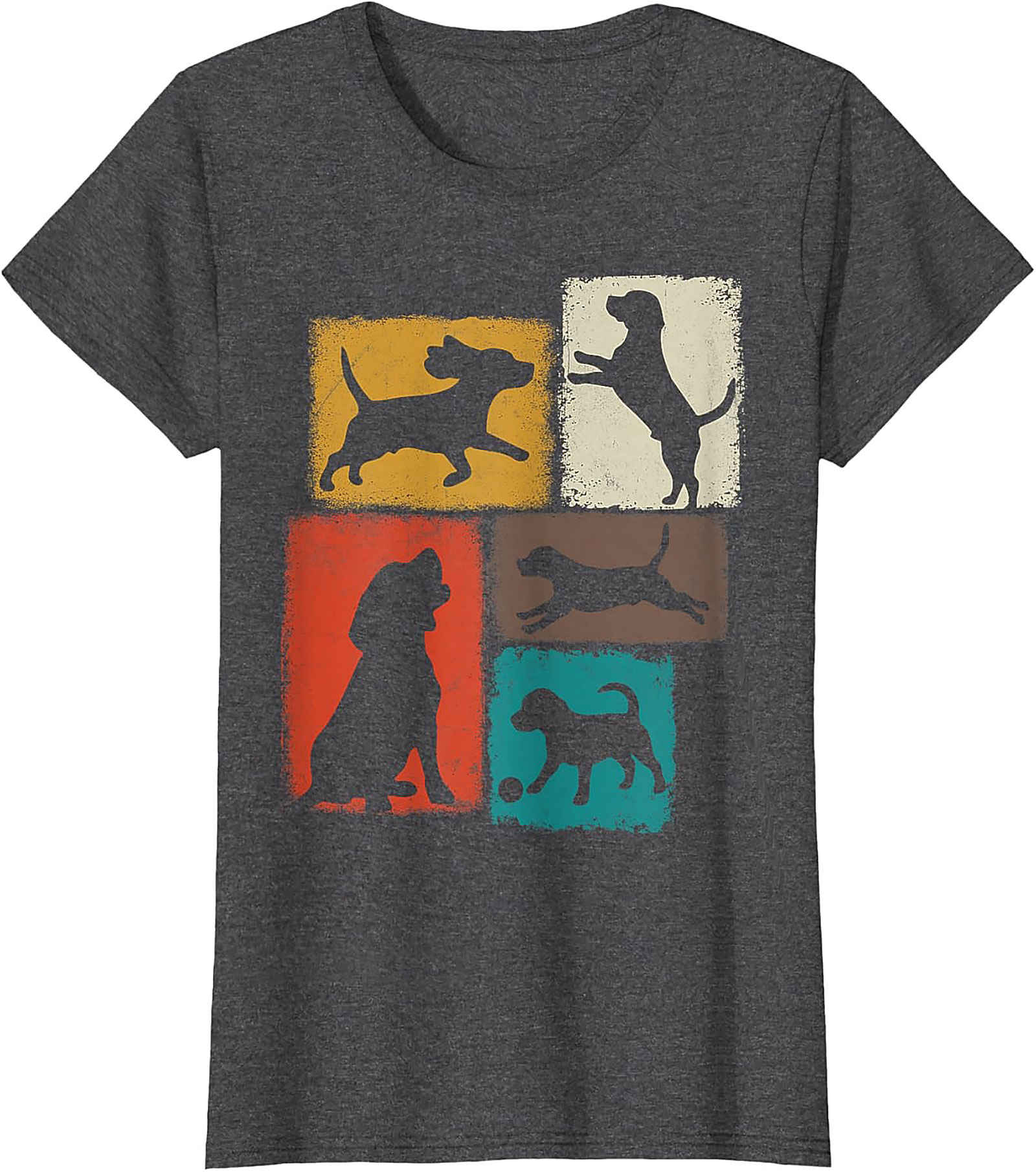 Vintage Dog Lover Graphic Tee | Retro Dog Silhouette Unisex Shirt