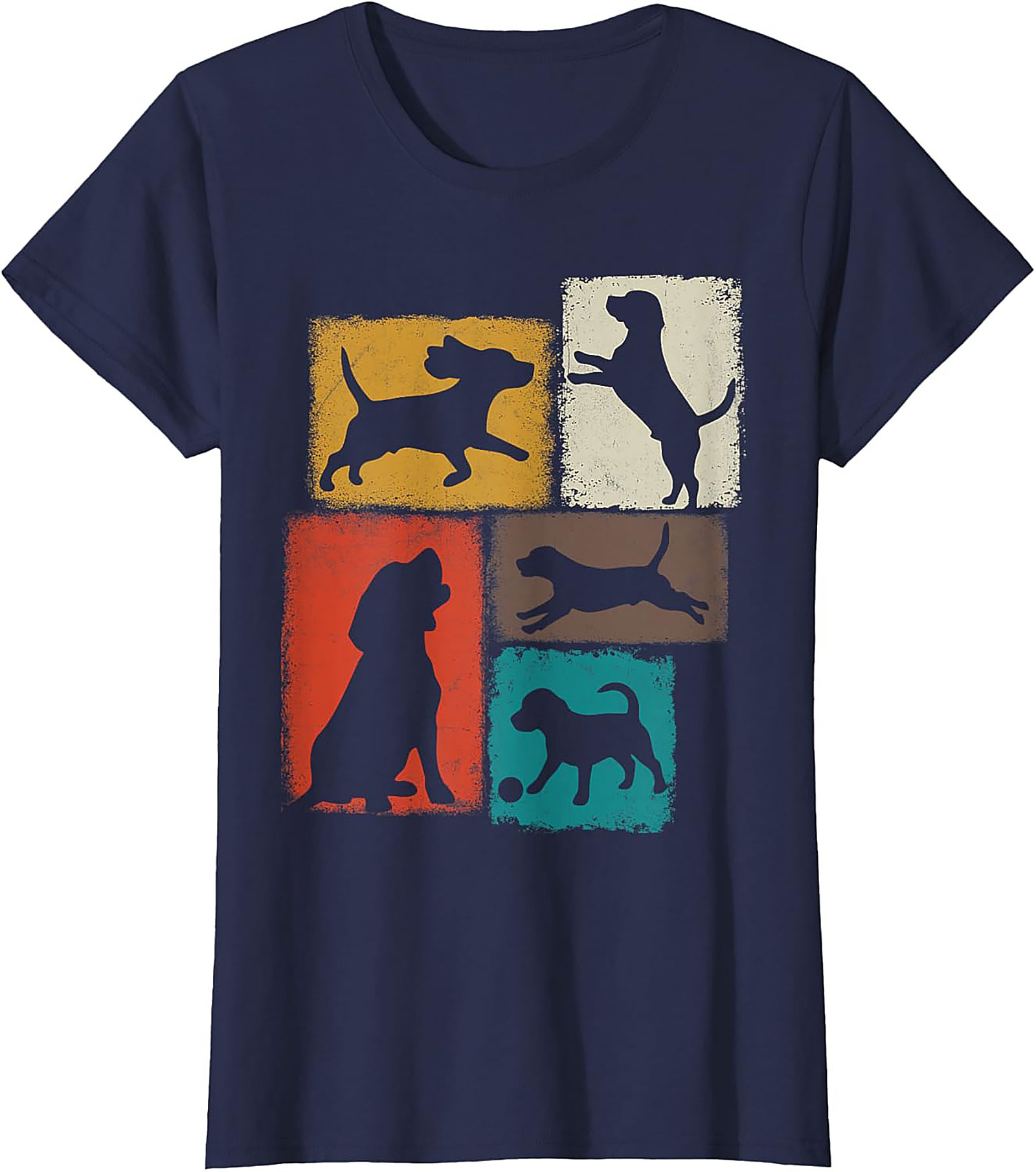 Vintage Dog Lover Graphic Tee | Retro Dog Silhouette Unisex Shirt