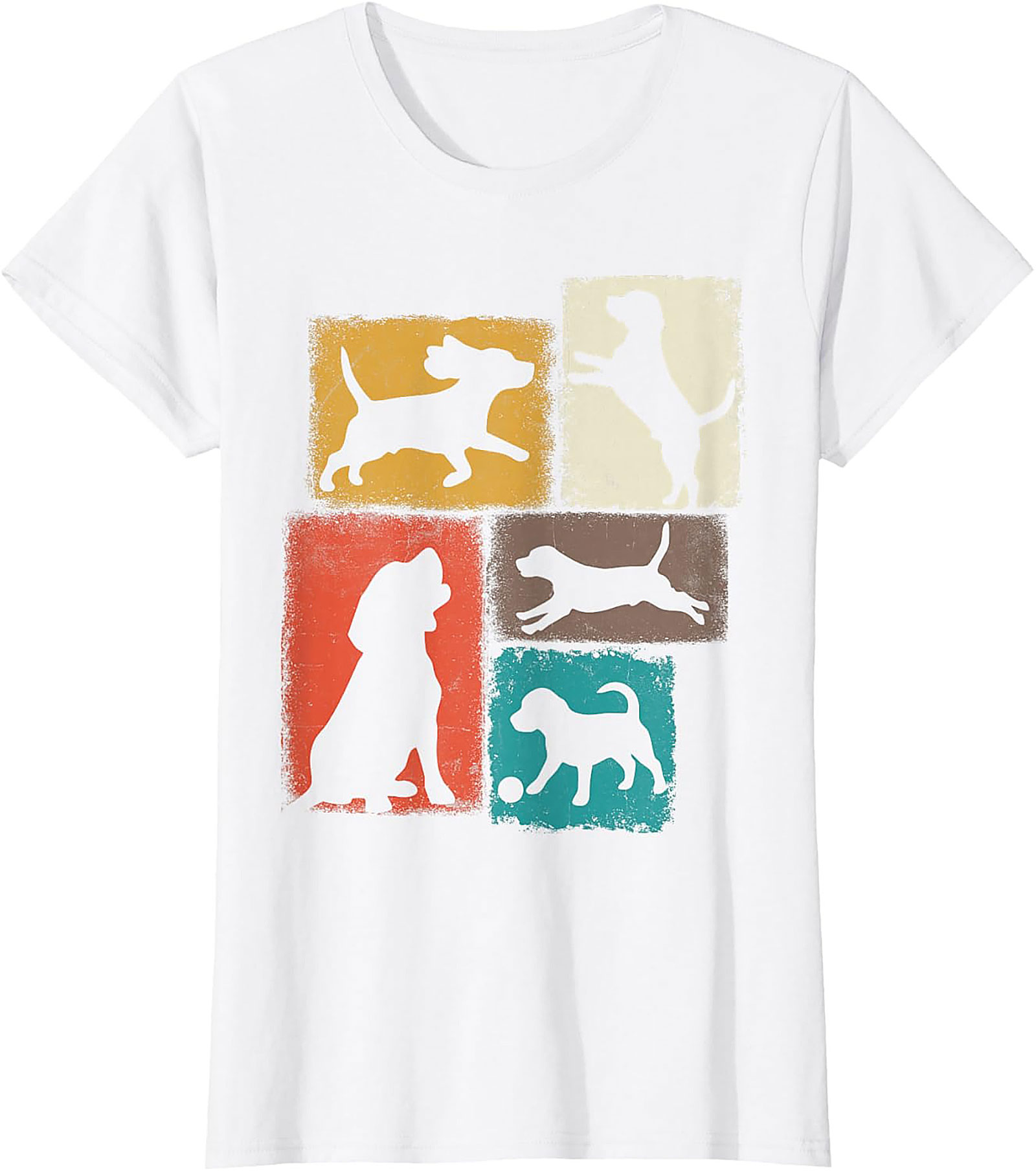 Vintage Dog Lover Graphic Tee | Retro Dog Silhouette Unisex Shirt