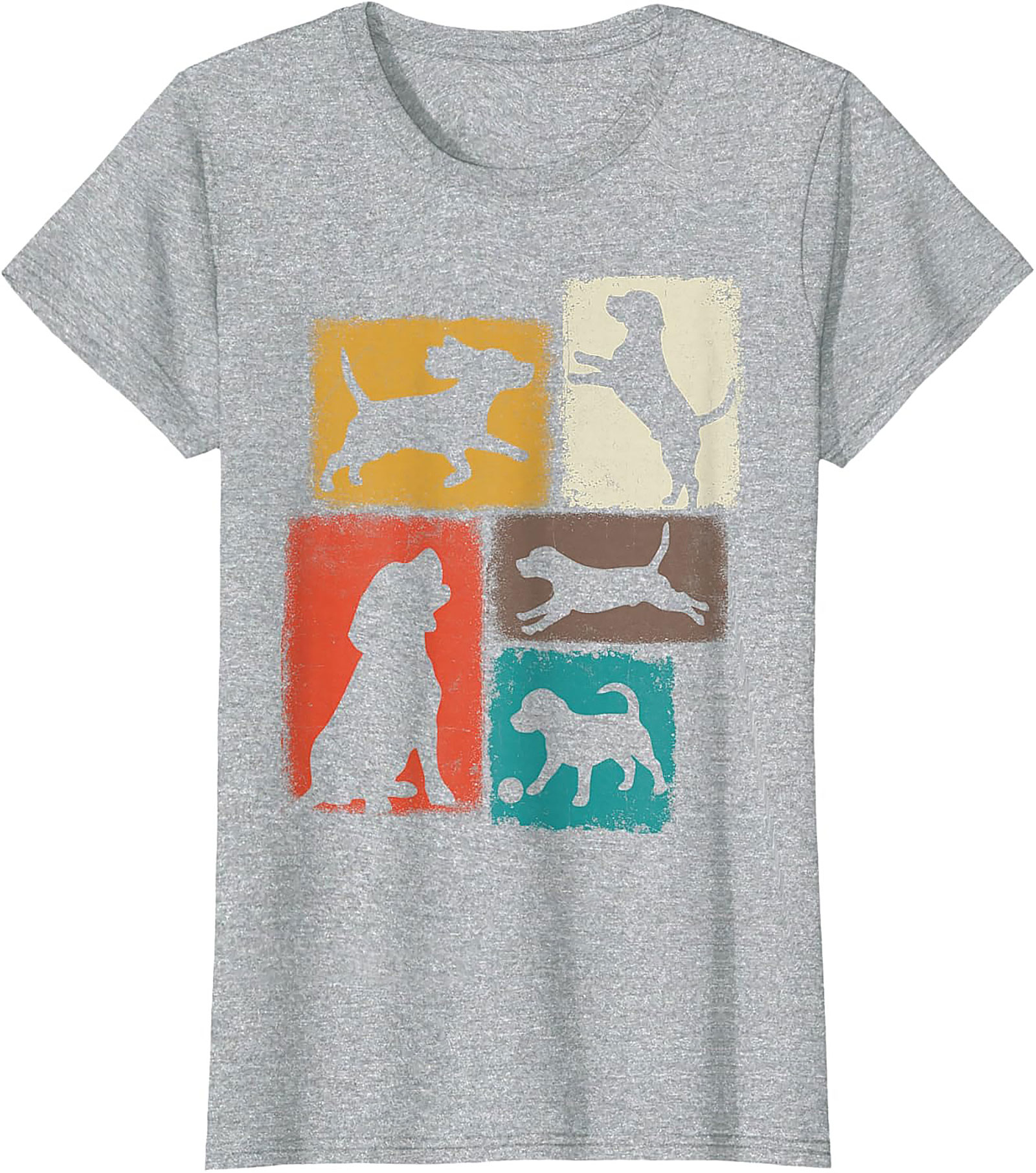 Vintage Dog Lover Graphic Tee | Retro Dog Silhouette Unisex Shirt