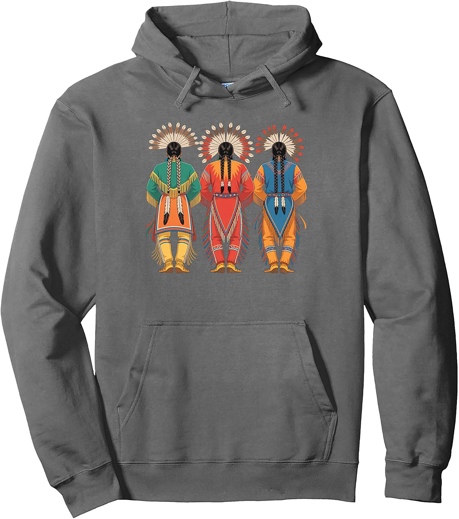 Indigenous Dancers Traditional Regalia Pullover Hoodie