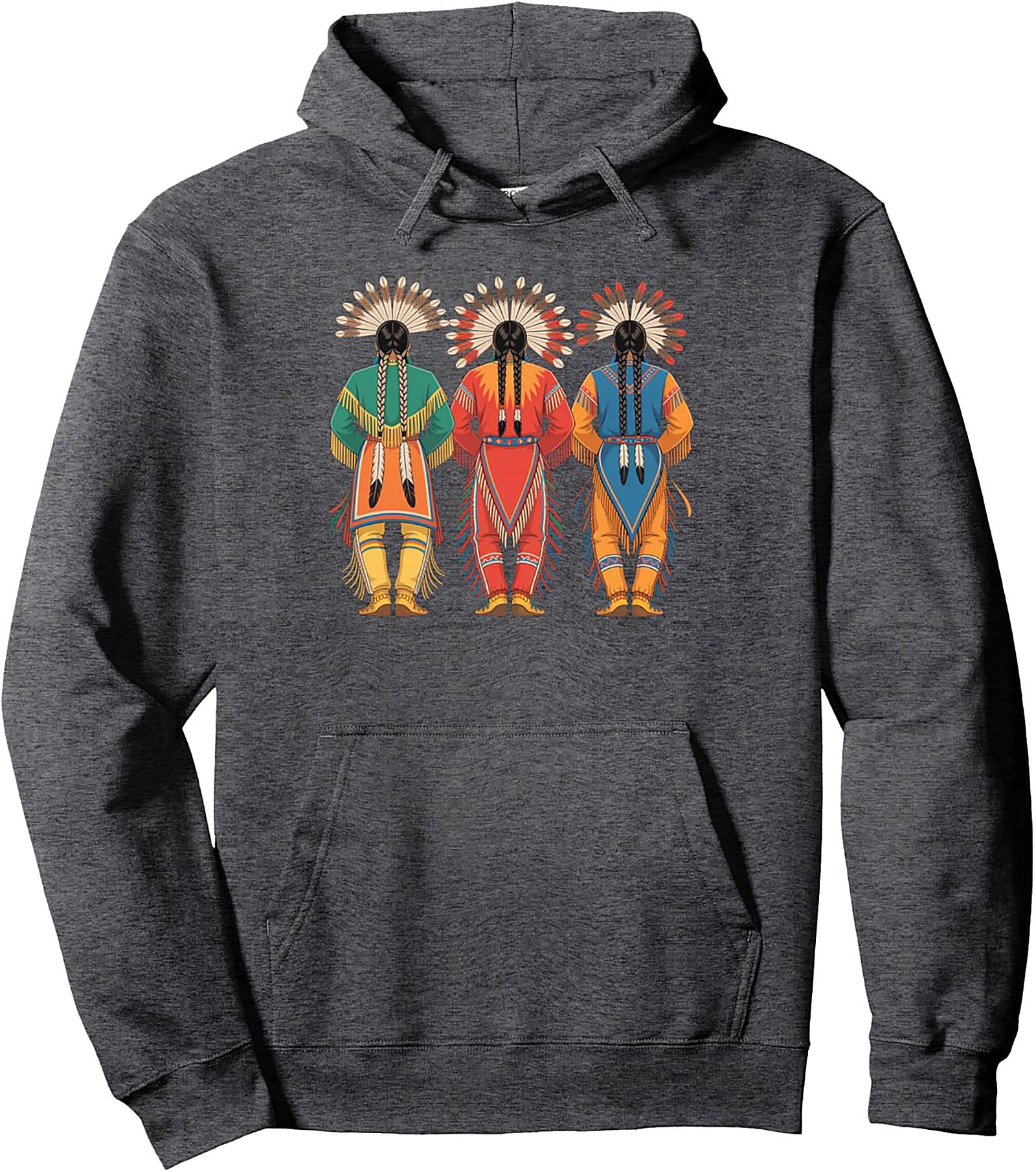 Indigenous Dancers Traditional Regalia Pullover Hoodie