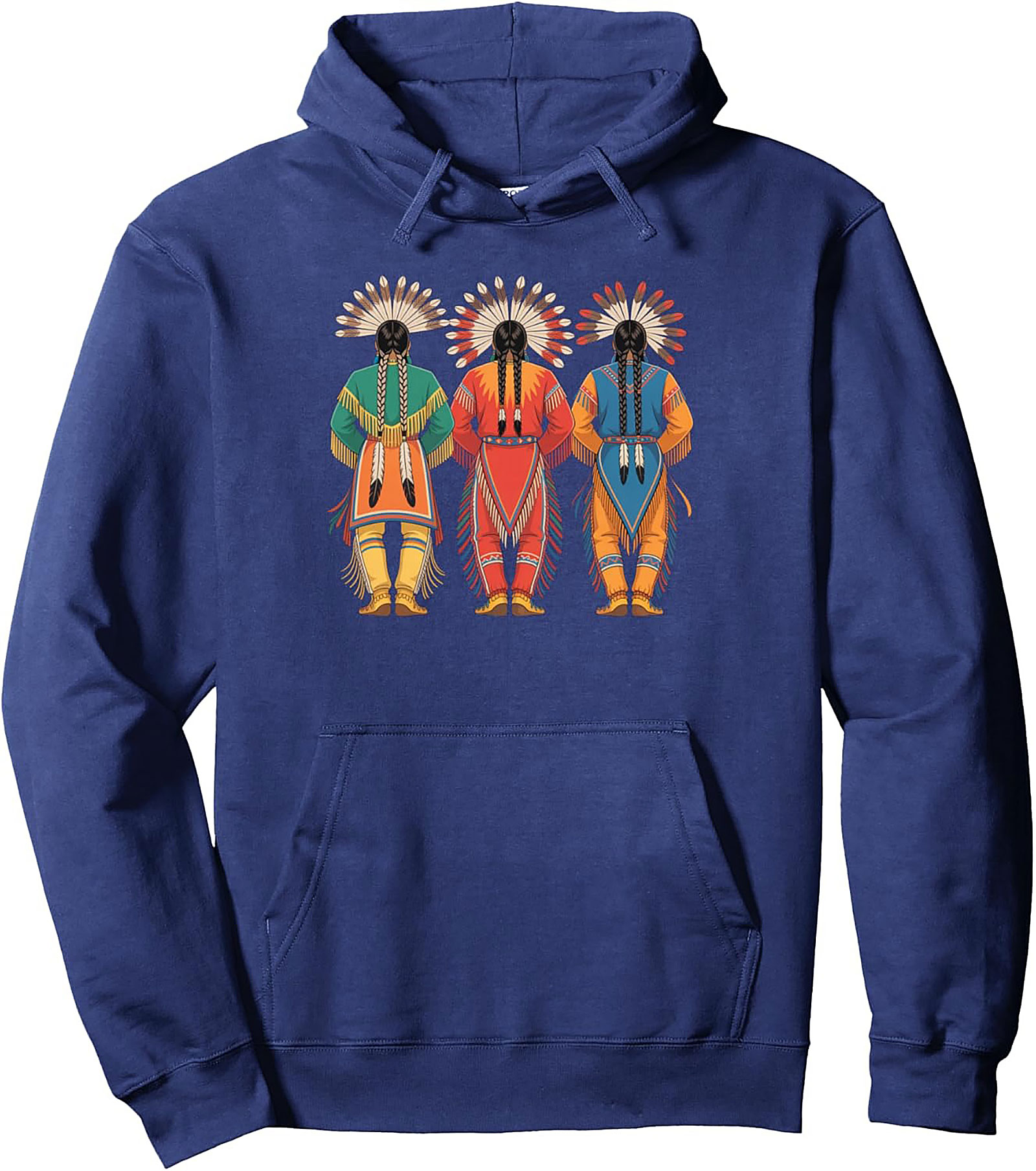 Indigenous Dancers Traditional Regalia Pullover Hoodie