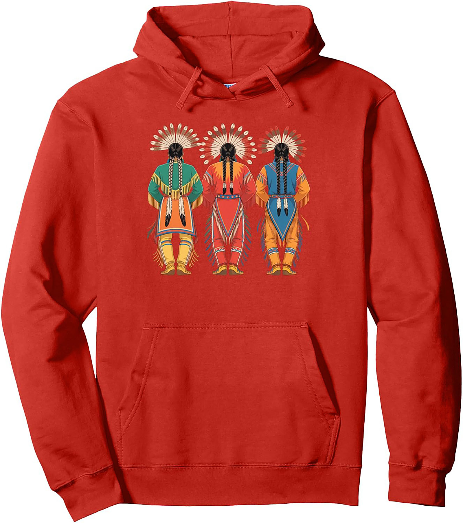 Indigenous Dancers Traditional Regalia Pullover Hoodie