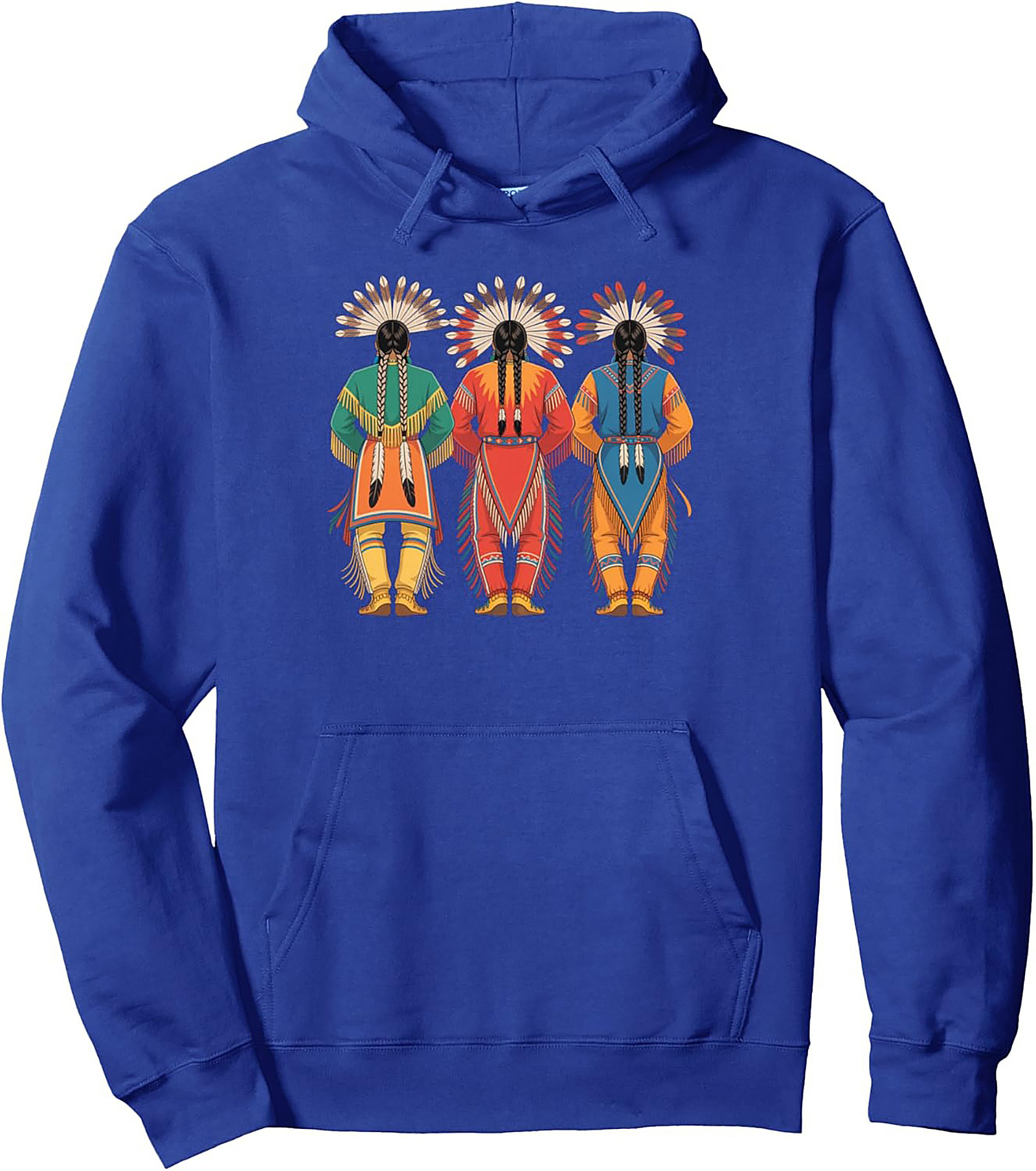 Indigenous Dancers Traditional Regalia Pullover Hoodie