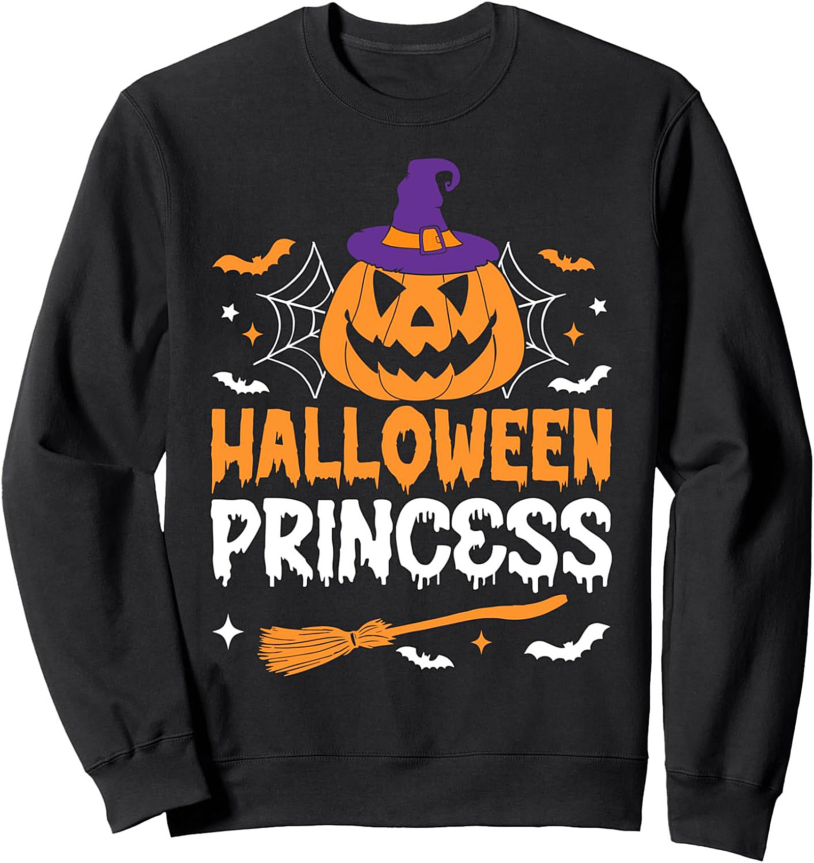 Halloween Princess Crewneck Sweatshirt | Spooky Pullover