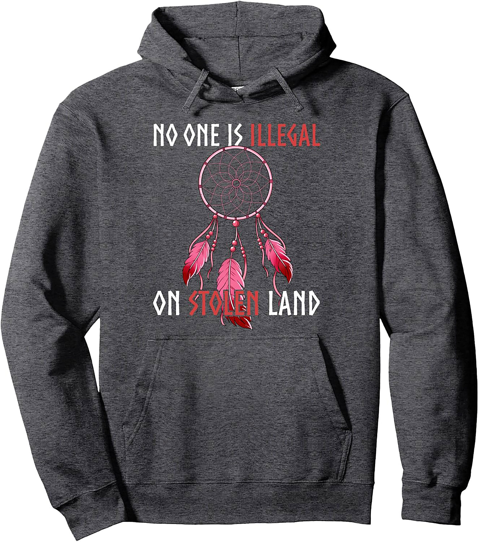 Activist Pullover Hoodie No One Is Illegal Statement