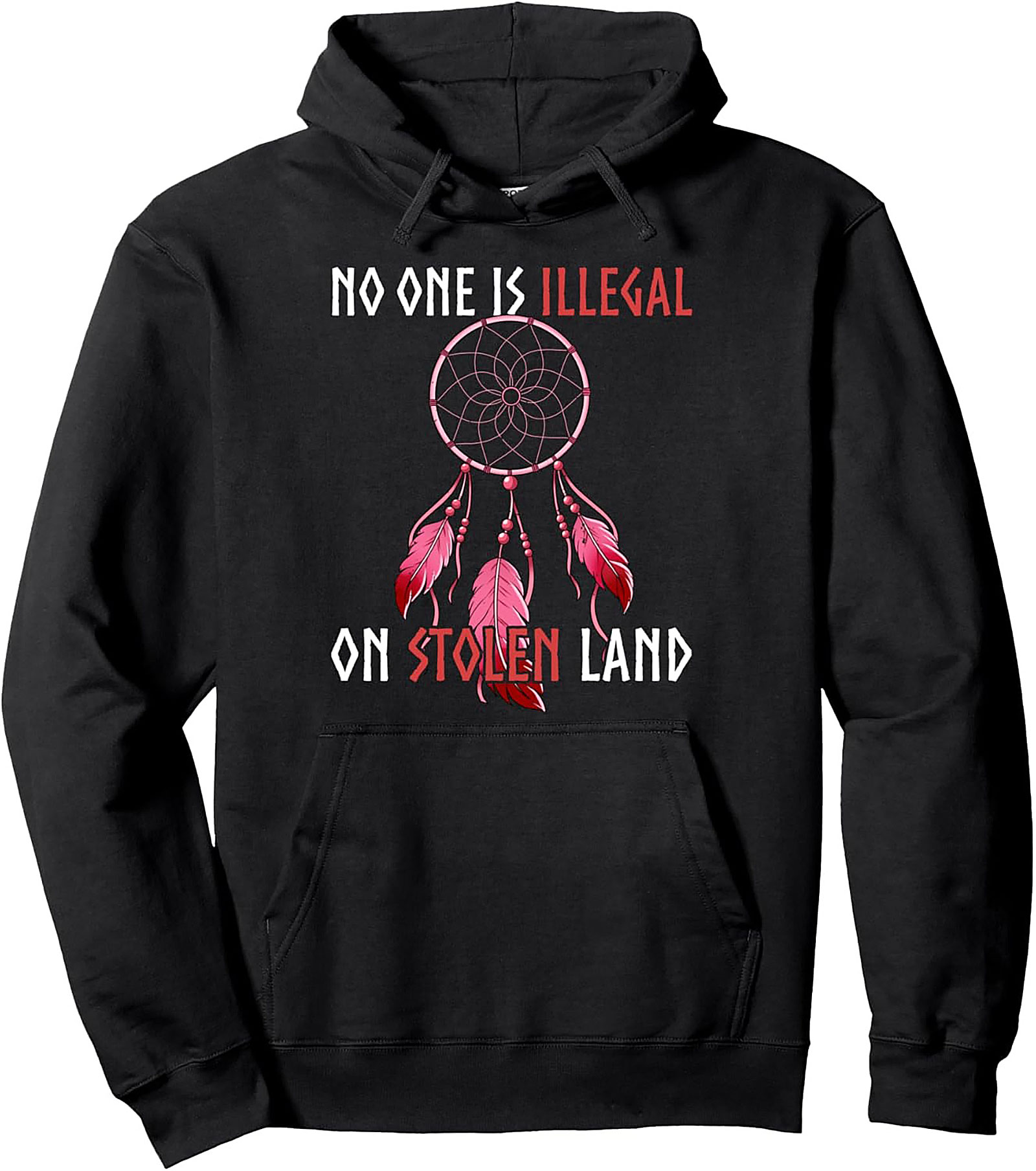 Activist Pullover Hoodie No One Is Illegal Statement