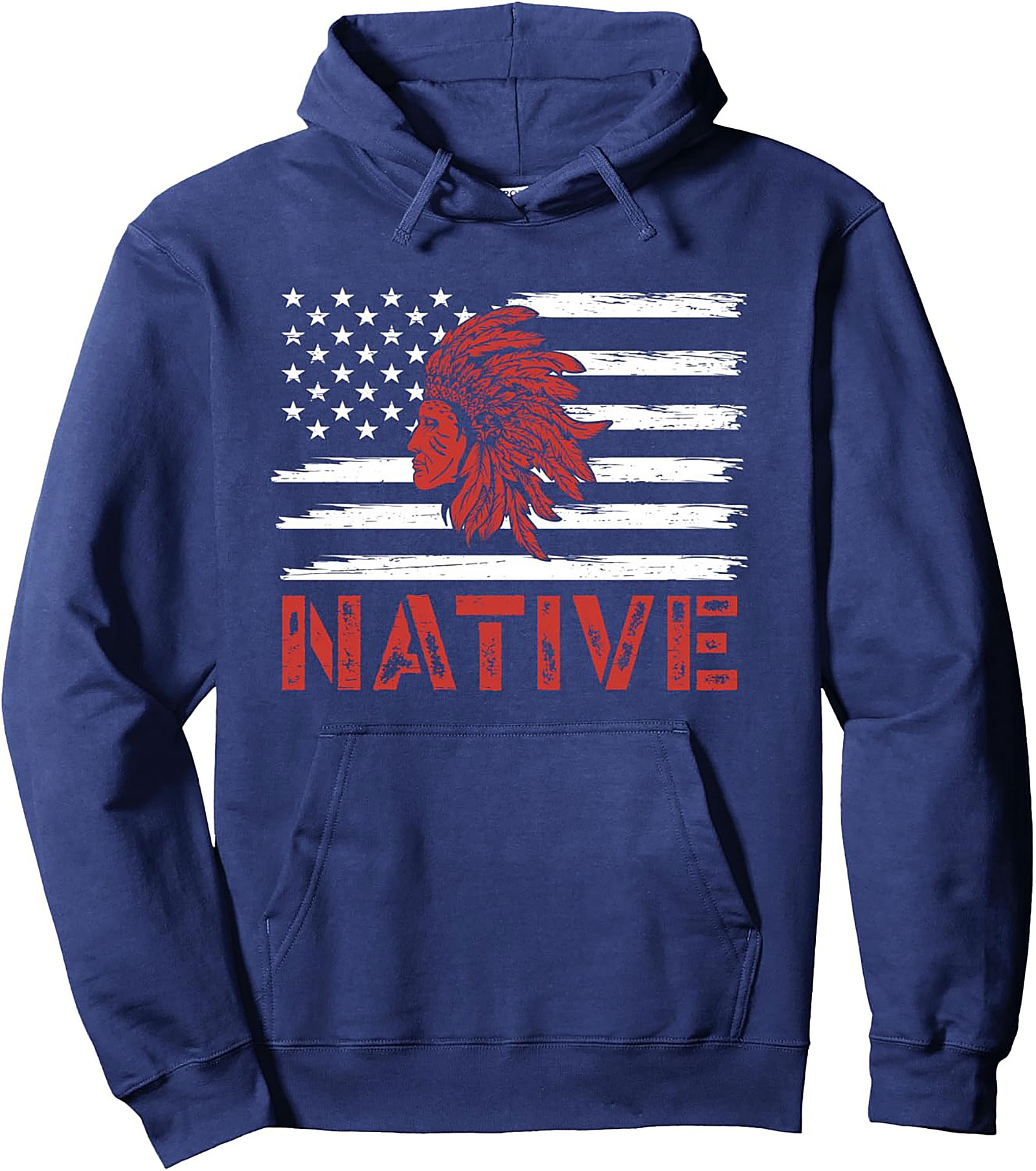 Native American Pride Pullover Hoodie Heritage Design