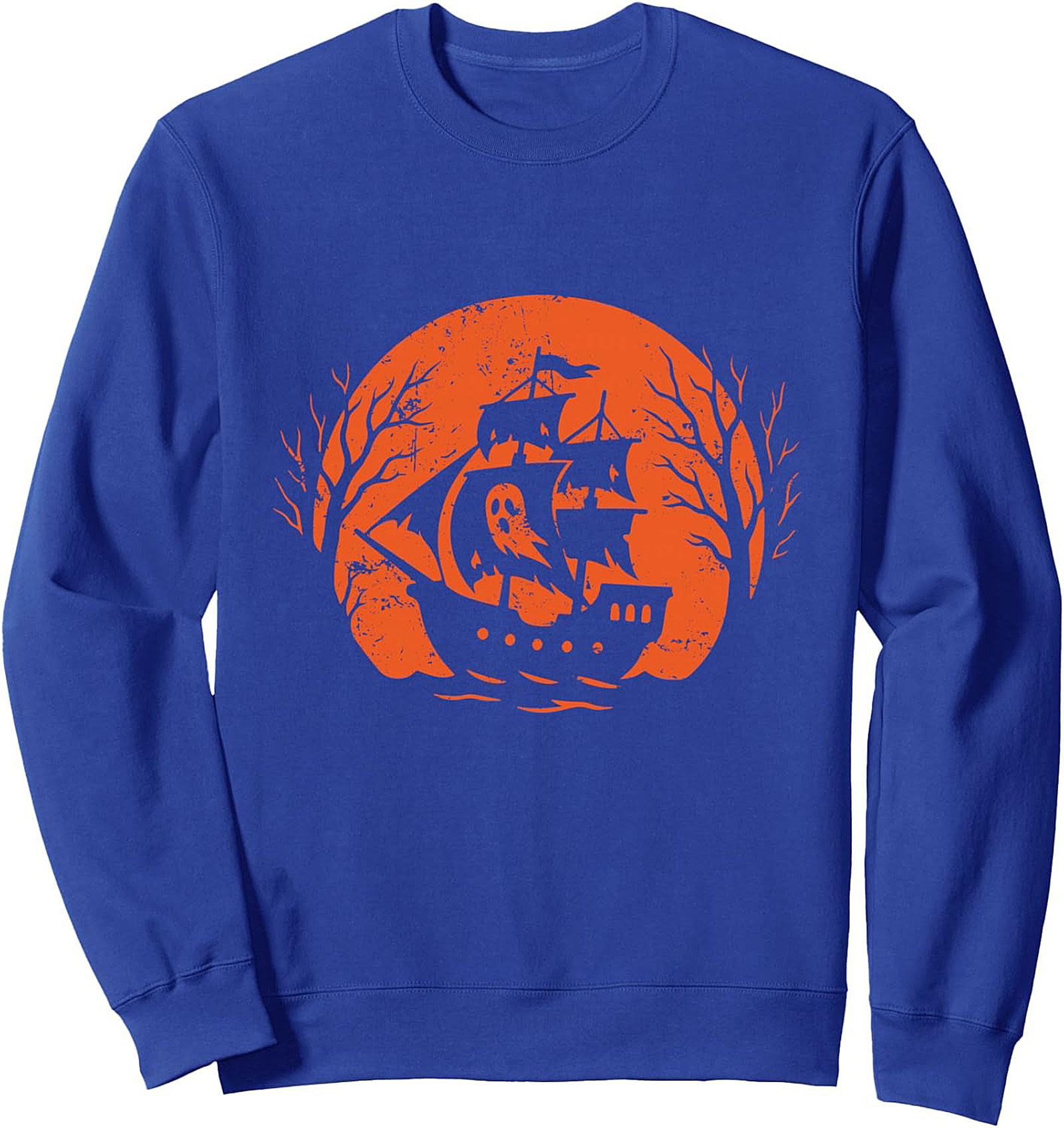 Ghost Ship Halloween Crewneck Sweatshirt | Spooky Pullover