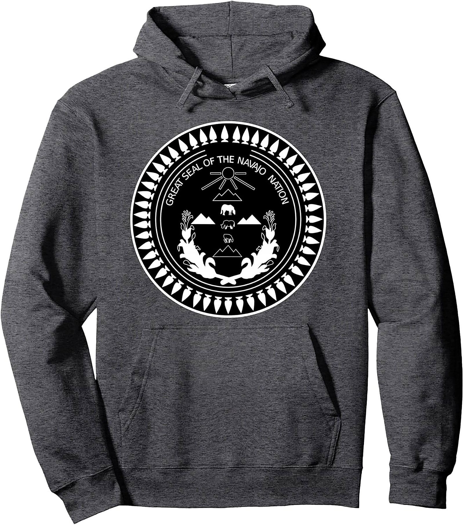 Navajo Nation Seal Pullover Hoodie Diné Heritage Apparel