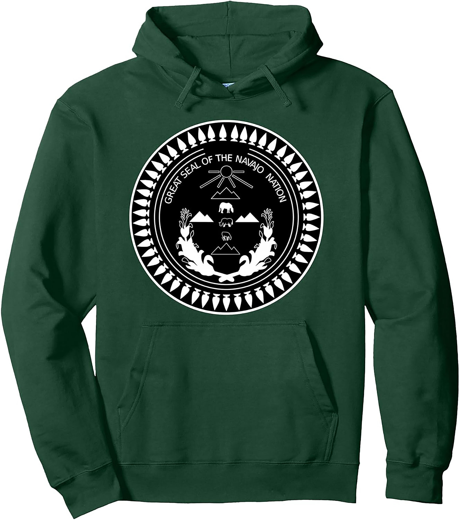 Navajo Nation Seal Pullover Hoodie Diné Heritage Apparel