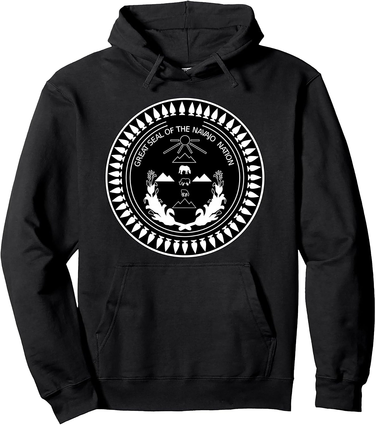 Navajo Nation Seal Pullover Hoodie Diné Heritage Apparel