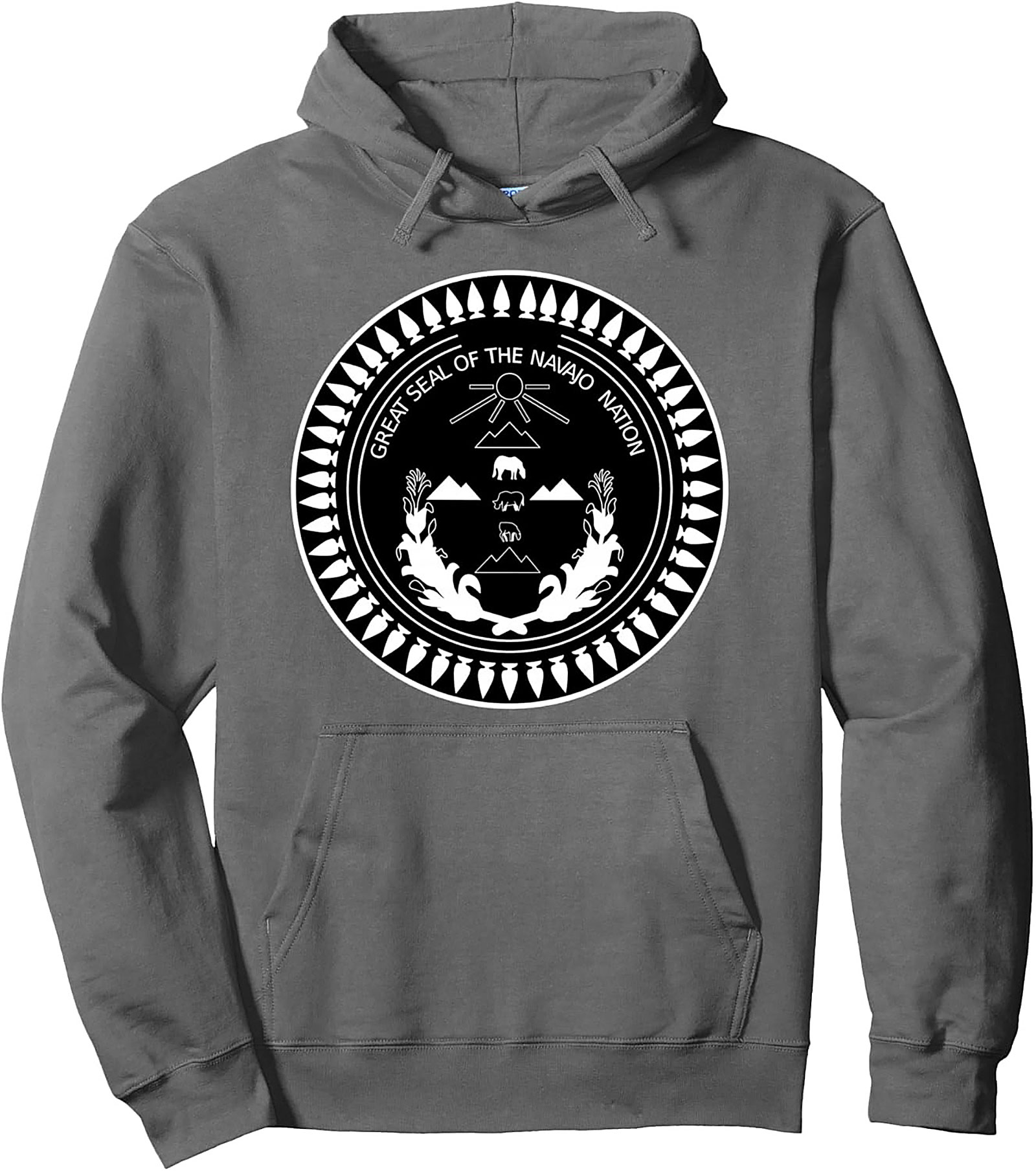 Navajo Nation Seal Pullover Hoodie Diné Heritage Apparel