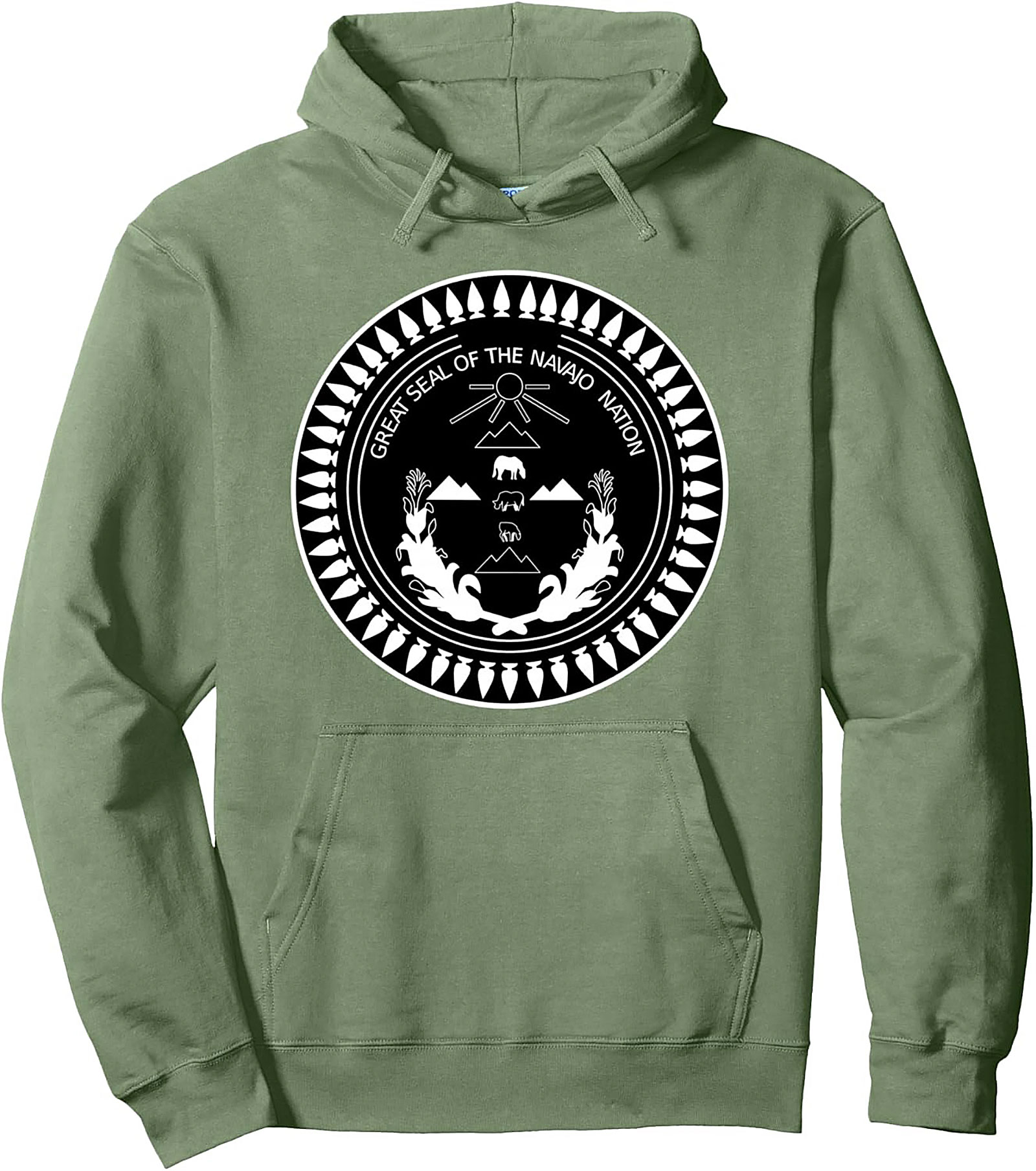 Navajo Nation Seal Pullover Hoodie Diné Heritage Apparel