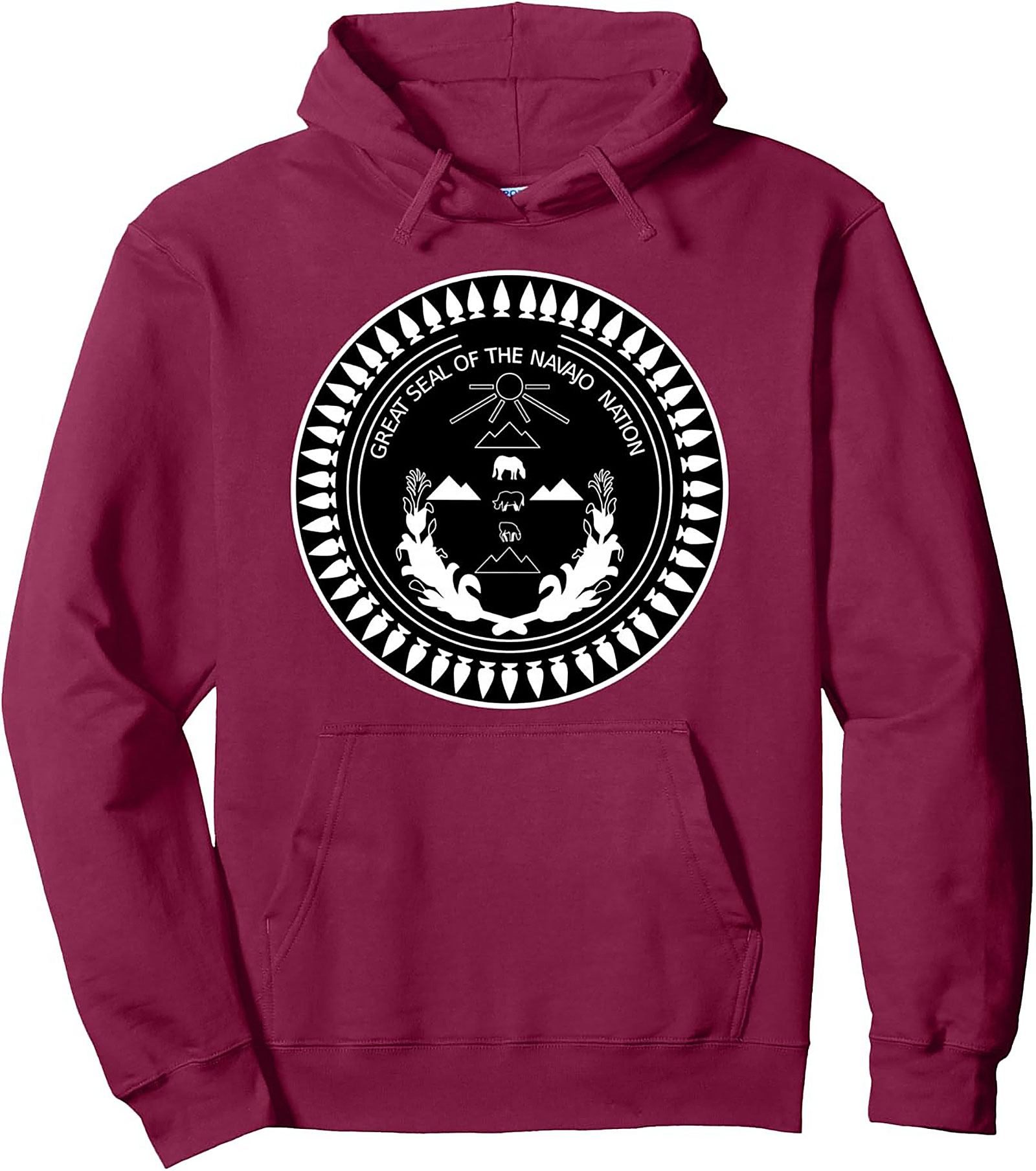 Navajo Nation Seal Pullover Hoodie Diné Heritage Apparel