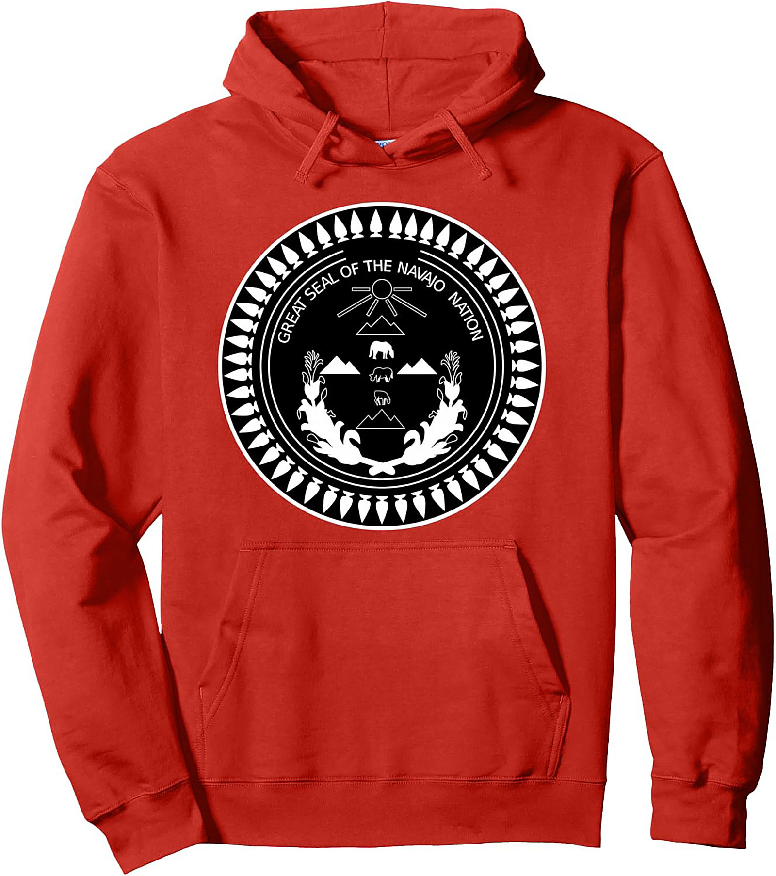 Navajo Nation Seal Pullover Hoodie Diné Heritage Apparel