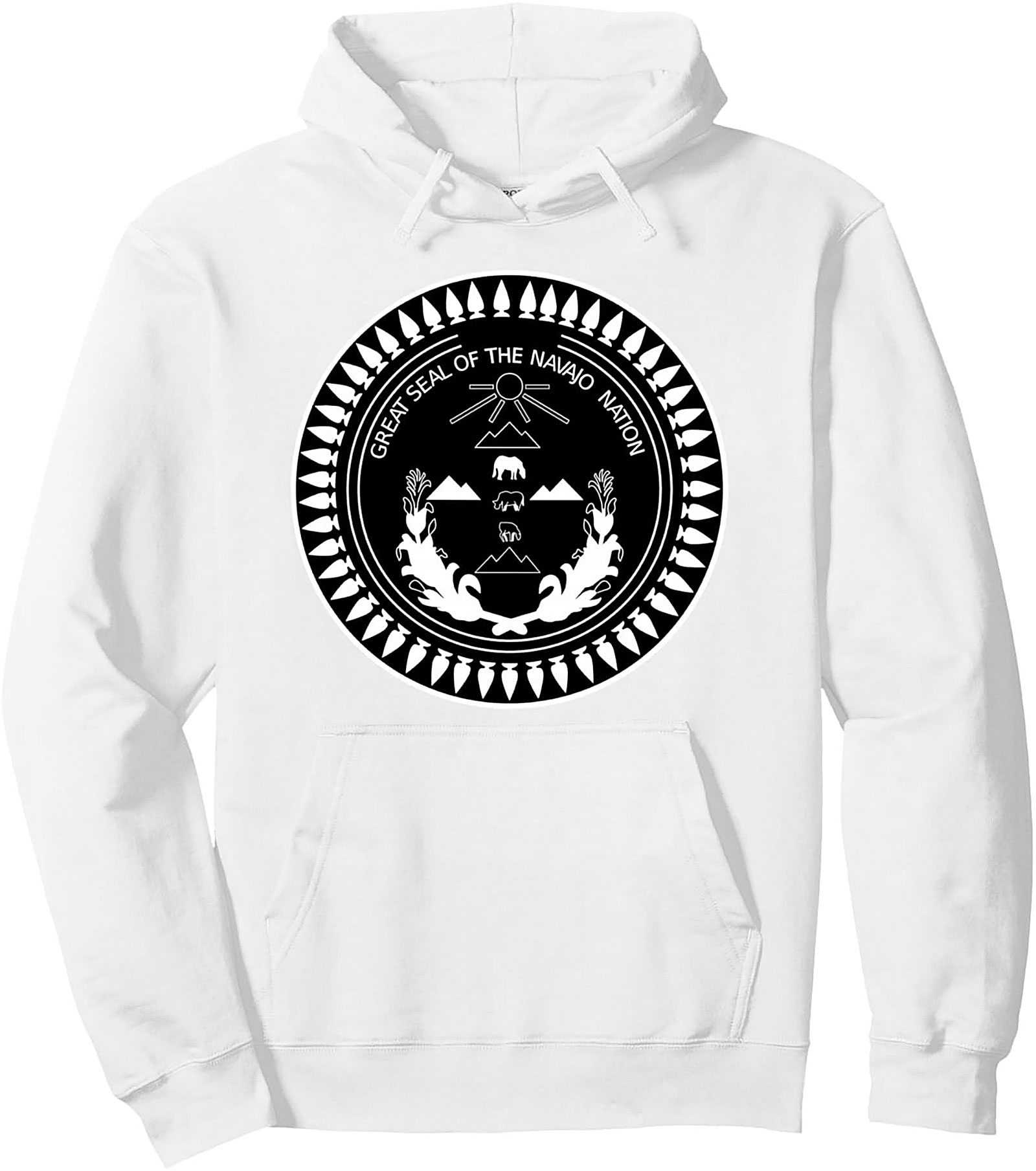 Navajo Nation Seal Pullover Hoodie Diné Heritage Apparel