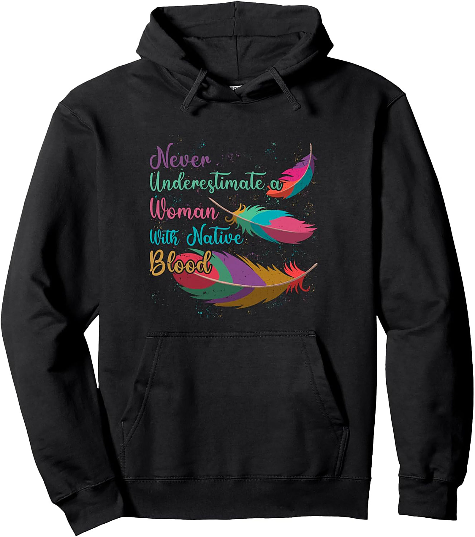 Native Blood Woman Hoodie Indigenous Pride Pullover