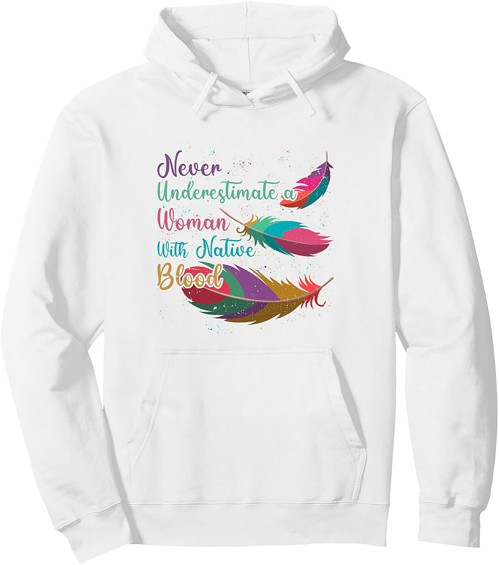 Native Blood Woman Hoodie Indigenous Pride Pullover