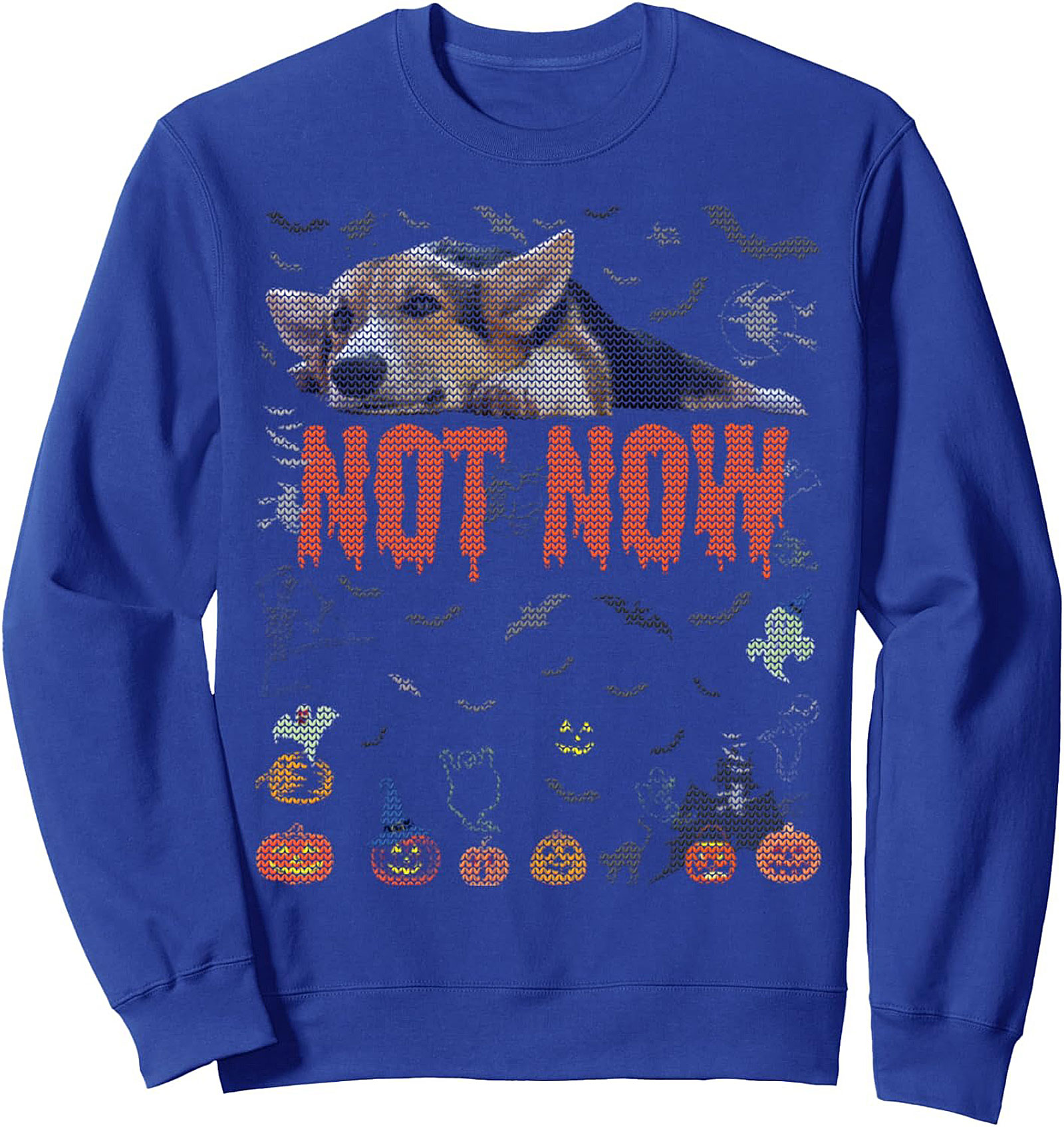 Funny Corgi Halloween Sweatshirt | Lazy Dog Crewneck Pullover