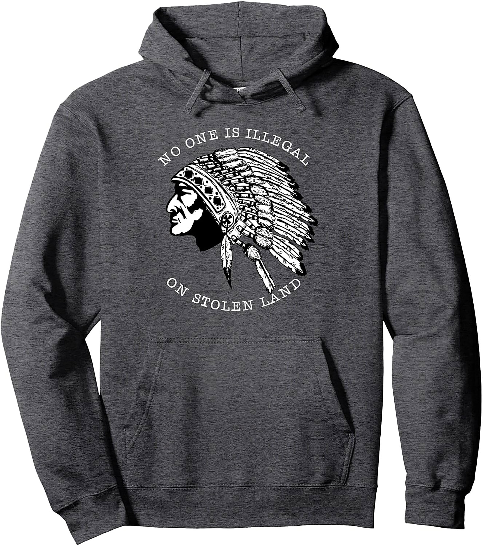Indigenous Rights Pullover Hoodie Stolen Land Graphic