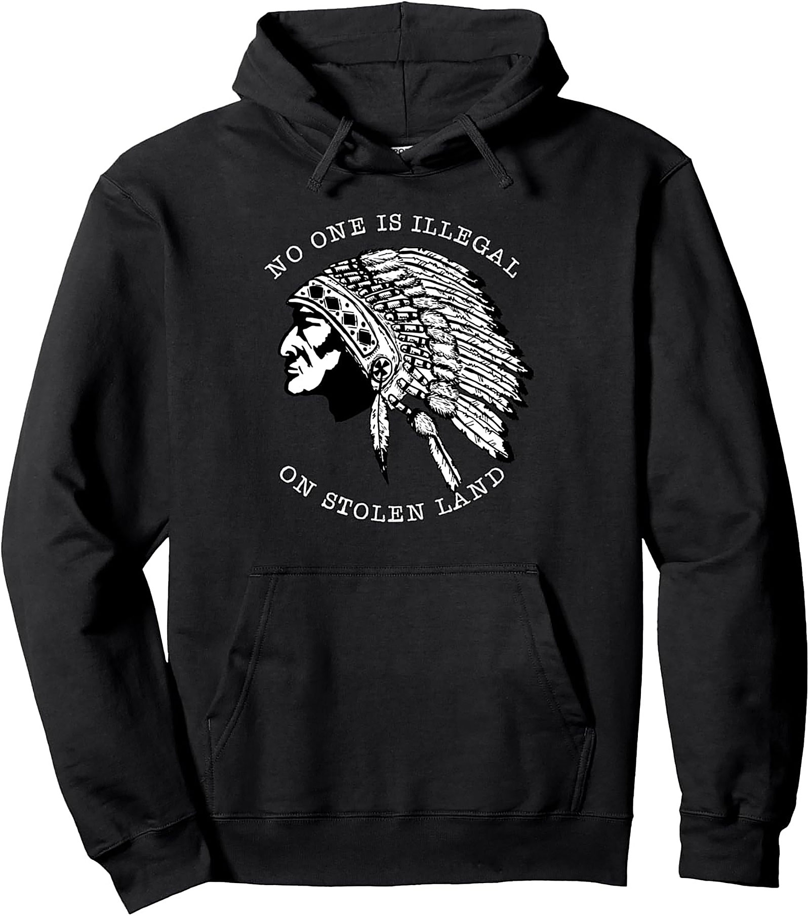 Indigenous Rights Pullover Hoodie Stolen Land Graphic