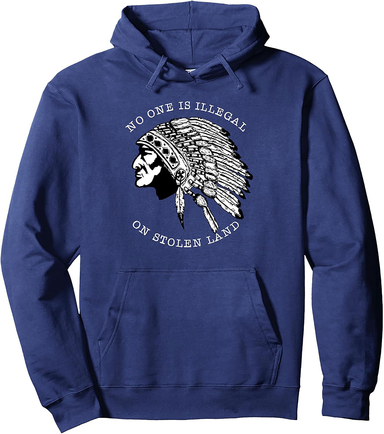 Indigenous Rights Pullover Hoodie Stolen Land Graphic