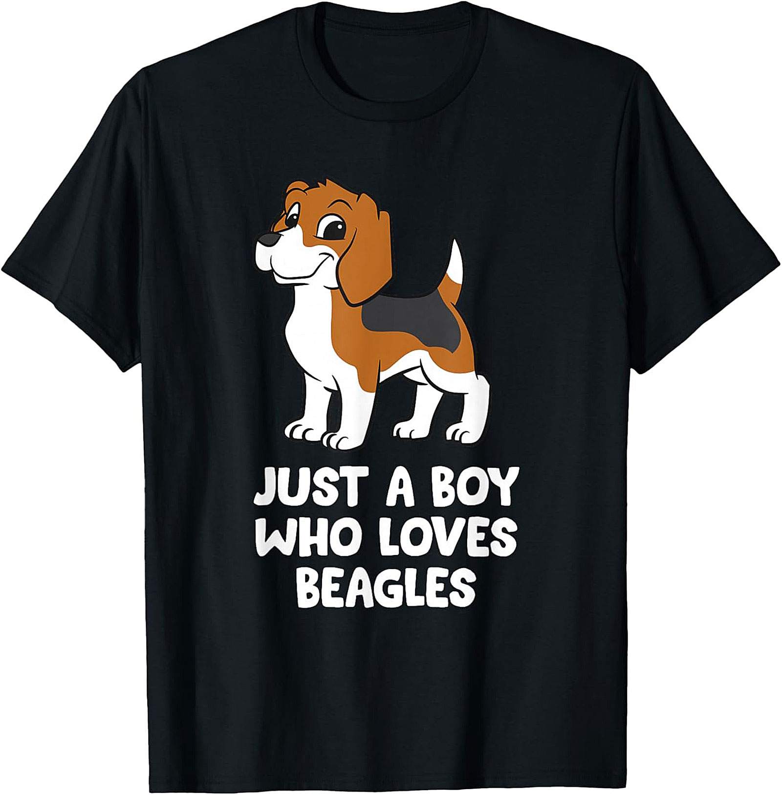 Just A Boy Who Loves Beagles Graphic Tee | Cute Beagle Puppy Shirt