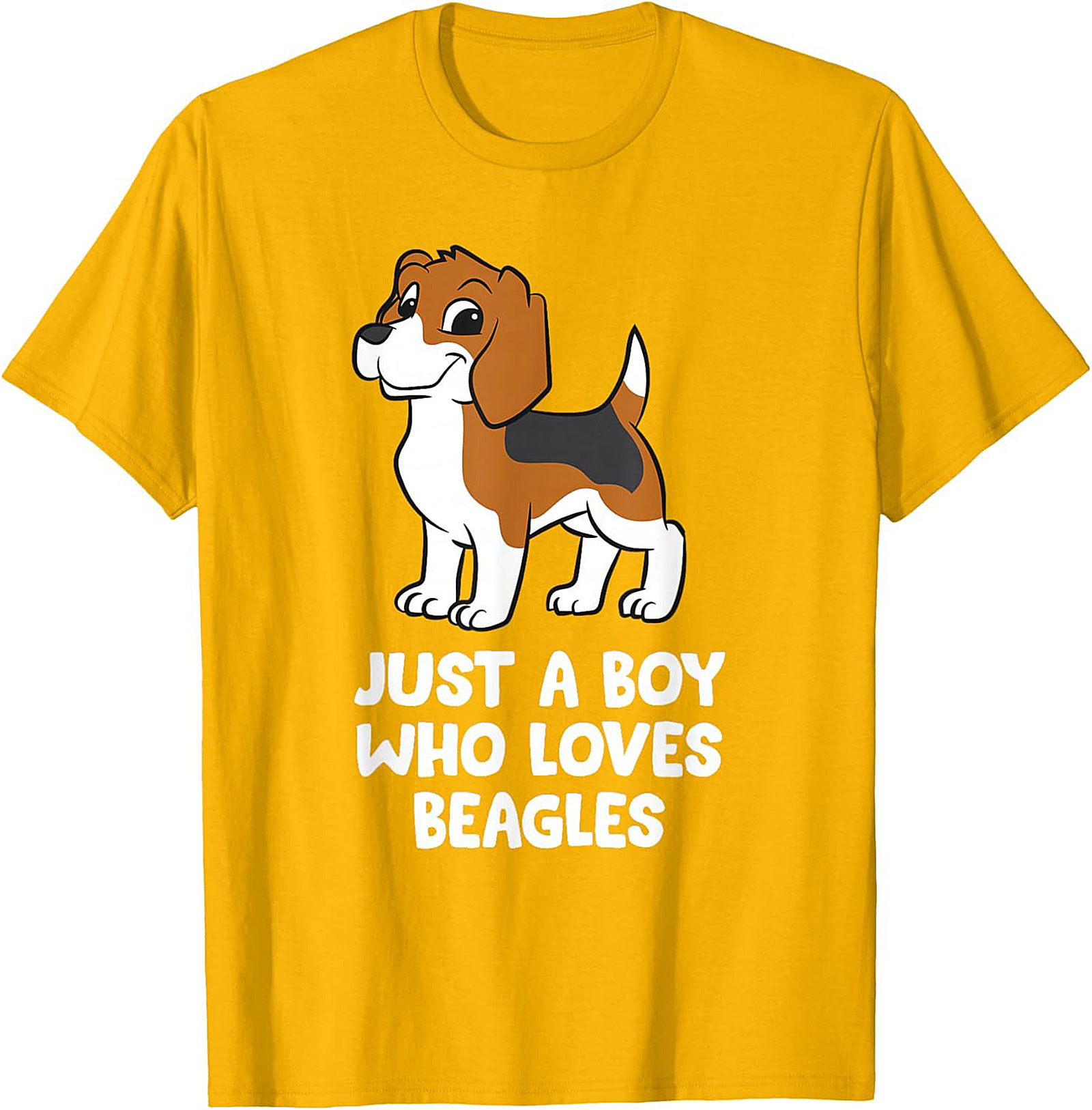 Just A Boy Who Loves Beagles Graphic Tee | Cute Beagle Puppy Shirt