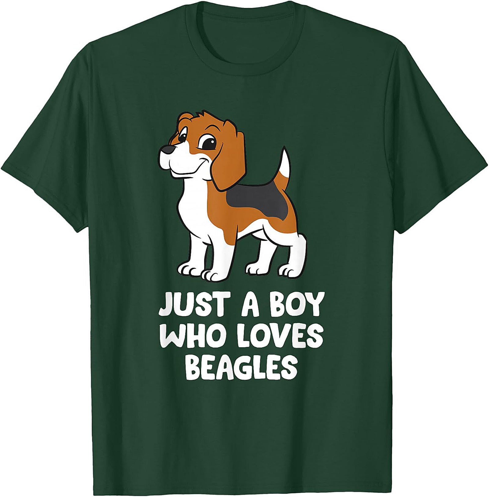 Just A Boy Who Loves Beagles Graphic Tee | Cute Beagle Puppy Shirt