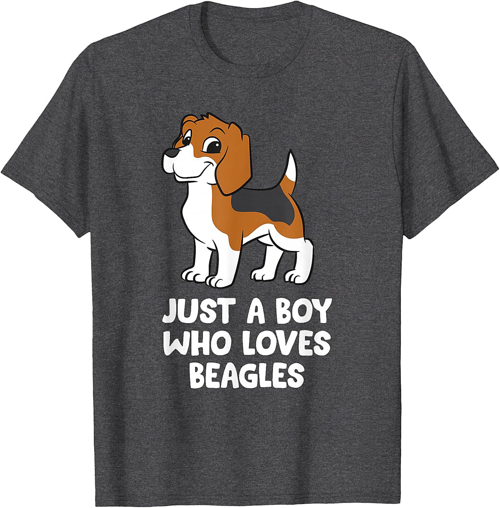 Just A Boy Who Loves Beagles Graphic Tee | Cute Beagle Puppy Shirt