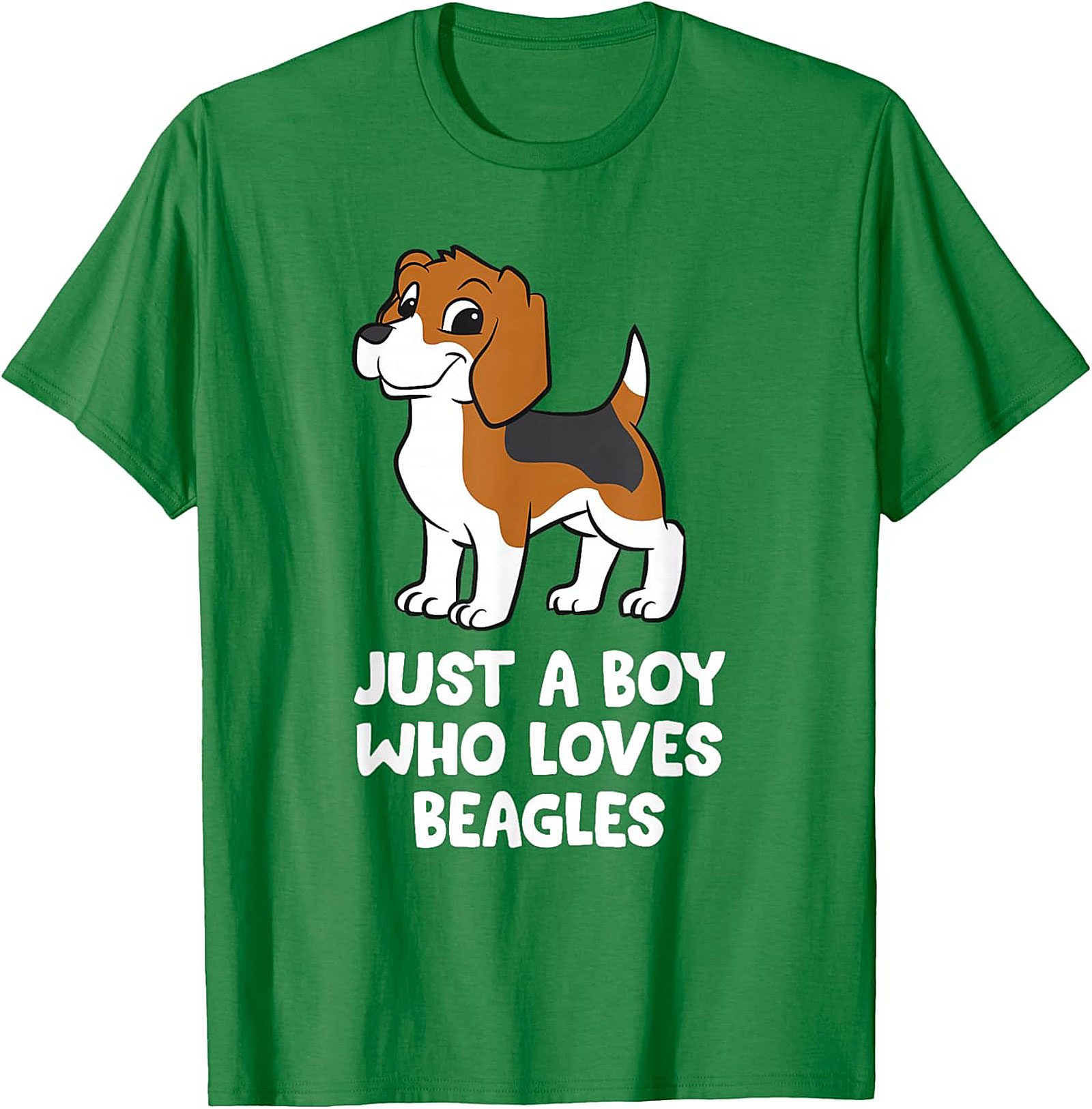 Just A Boy Who Loves Beagles Graphic Tee | Cute Beagle Puppy Shirt