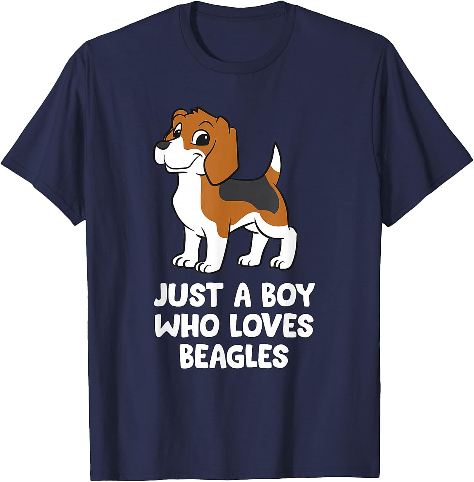 Just A Boy Who Loves Beagles Graphic Tee | Cute Beagle Puppy Shirt